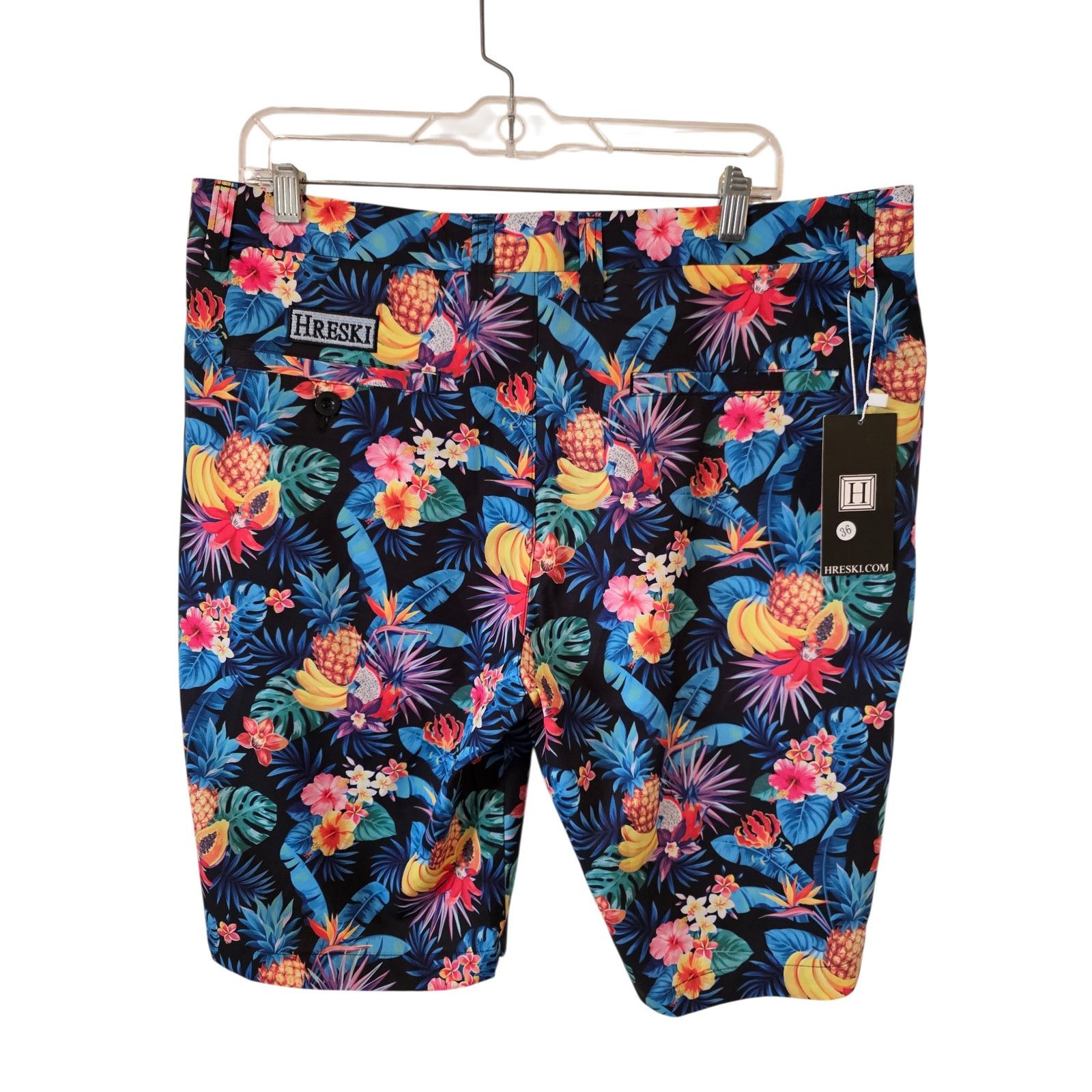 Other Hreski Tropical Fruits Design Golf Shorts Size 36 NEW Size US 36 / EU 52 - 3 Thumbnail