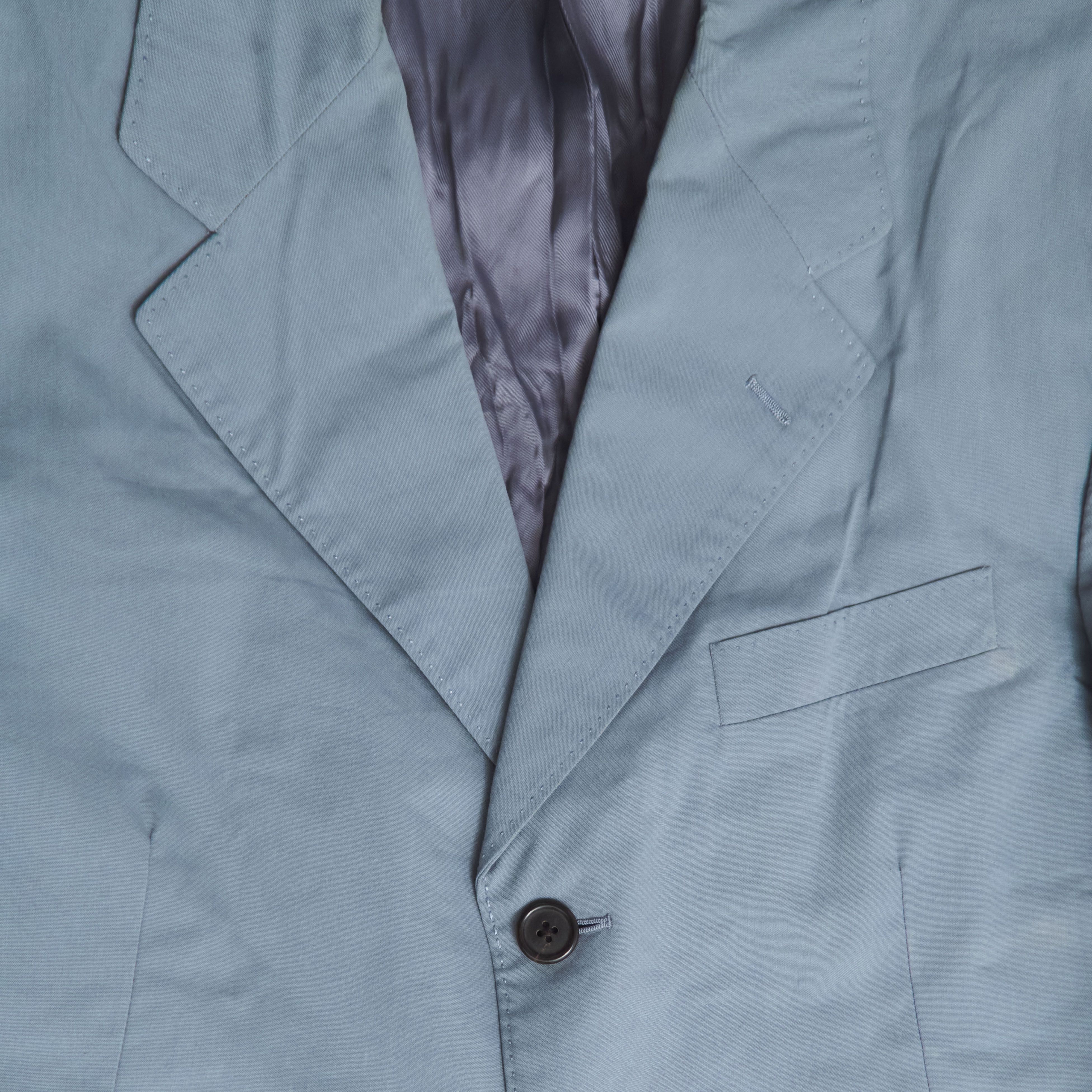 Prada PRADA Light Blue 2-Piece Men's Suit 50R Made in Italy Size 50R - 11 Thumbnail