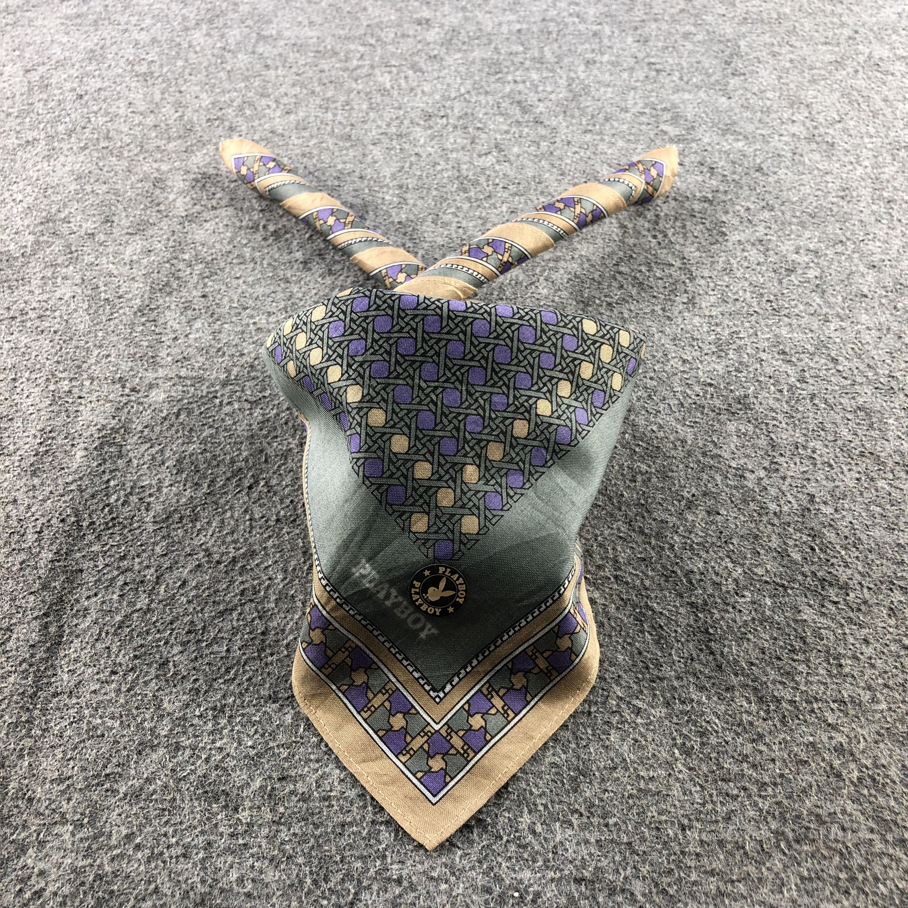 Playboy Playboy Handkerchief Neckerchief Bandana H2387 Size ONE SIZE - 2 Thumbnail