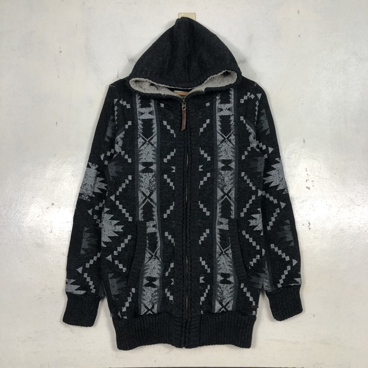 Japanese Brand 📌Vintage Billabong Bomber Jacket Fur Hoodie Navajo Aztec Size US M / EU 48-50 / 2 - 3 Thumbnail