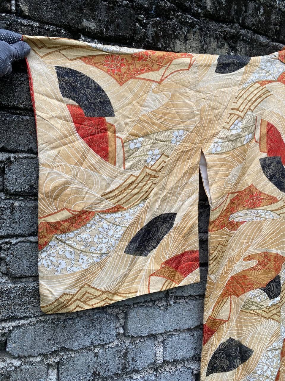 Other Vintage Karaori Silk Kimono Size L / US 10 / IT 46 - 4 Thumbnail