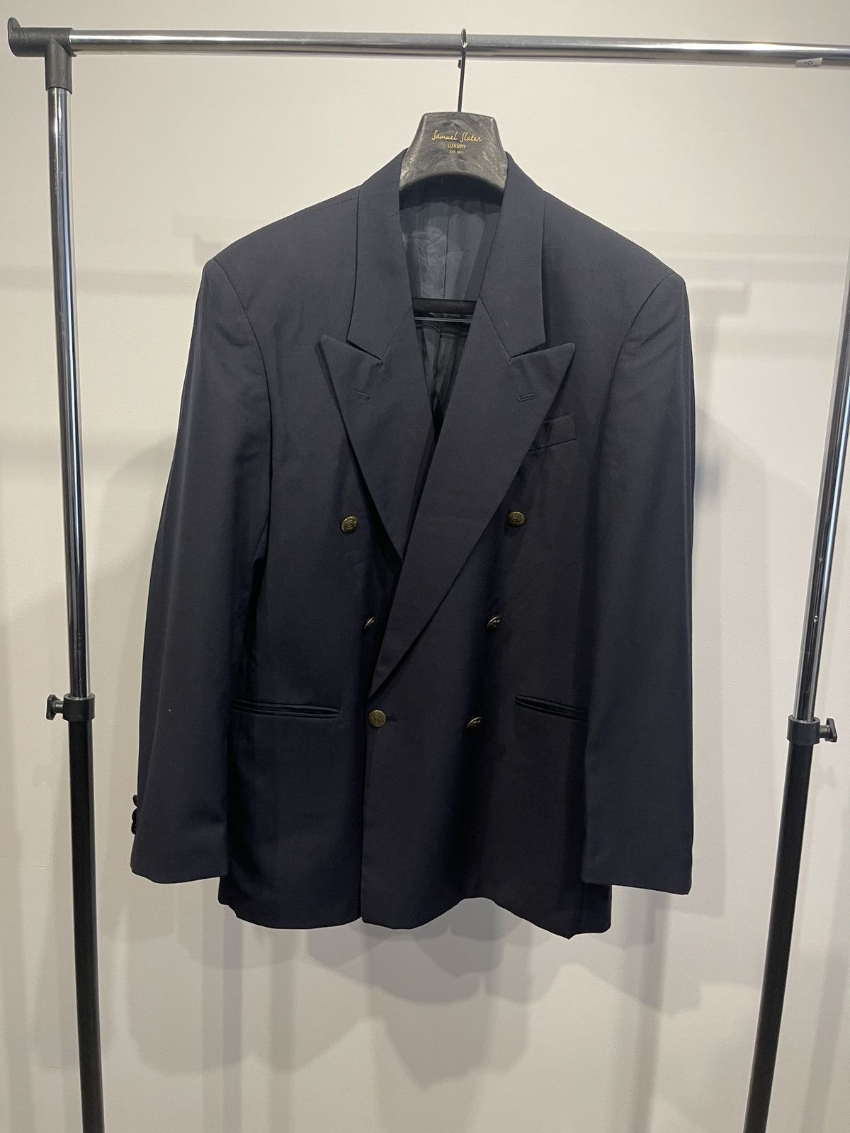 Vintage Vintage double-breasted jacket blazer carlo manzoni 50 Size 40R - 1 Thumbnail