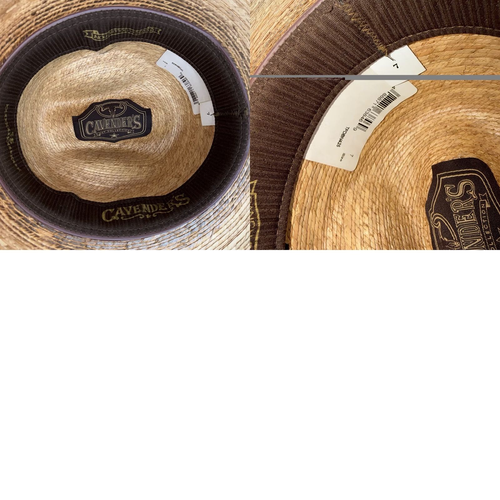 Vintage Cavender's Ranch Collection Straw Cowboy Hat Size 7 NEW Cowboy Hat Men Brown Straw Lightweight Wide Brim western Cowboy 7 Mens Size ONE SIZE - 8 Thumbnail