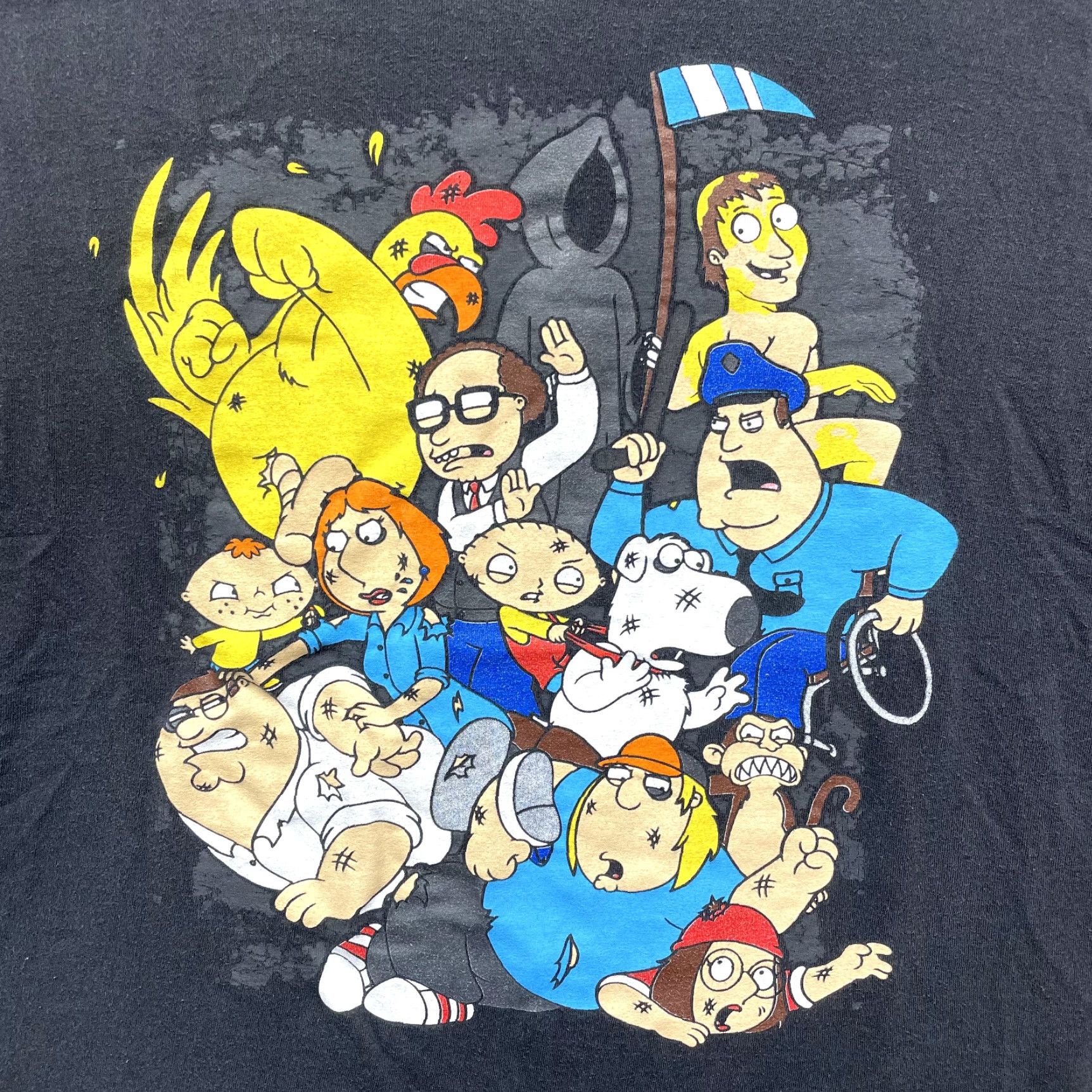 Delta VINTAGE Family Guy T-Shirt 2XL XXL Adult Swim Graphic Cartoon Funny Promo Black Unisex Shirt XXXL? Size US XXL / EU 58 / 5 - 3 Thumbnail