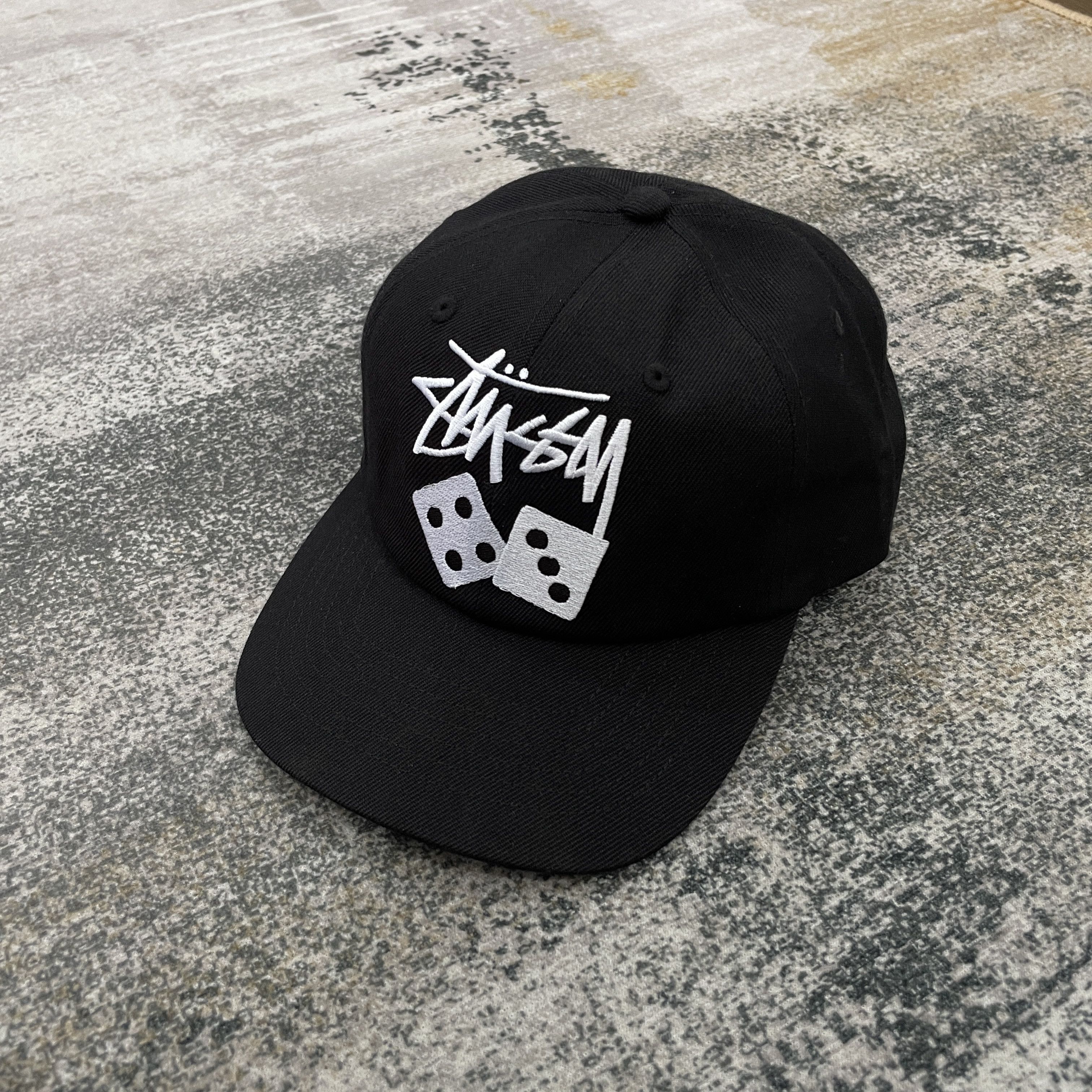 Stussy Stüssy Helvetica Logo Cadet Cap Black | Grailed