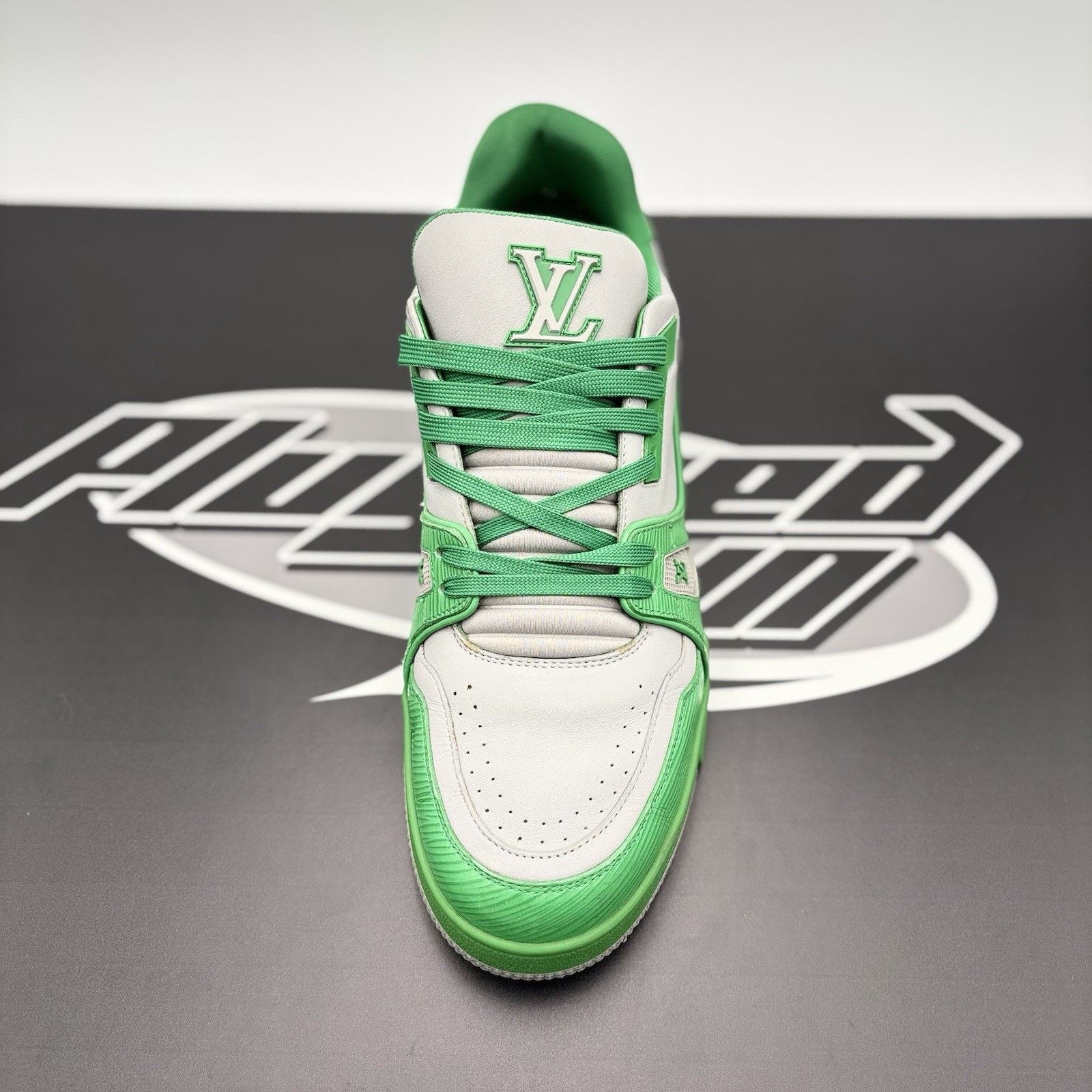 Louis Vuitton Louis Vuitton Trainer ' Green Grey ' | GOOD CONDITION! Size US 11.5 / EU 44-45 - 14 Thumbnail
