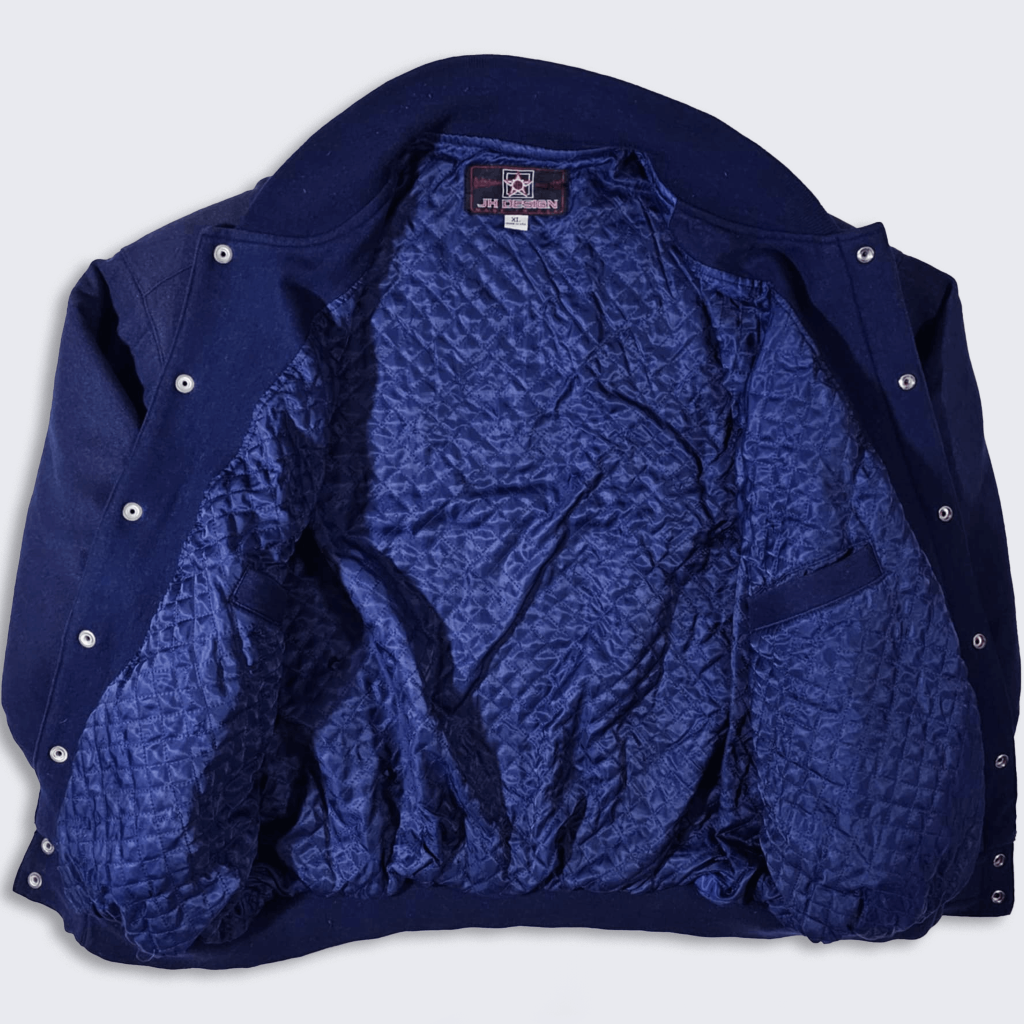 MLB × Vintage New York Yankees Y2K Jeff Hamilton Wool Bomber Jacket Size US XL / EU 56 / 4 - 3 Thumbnail