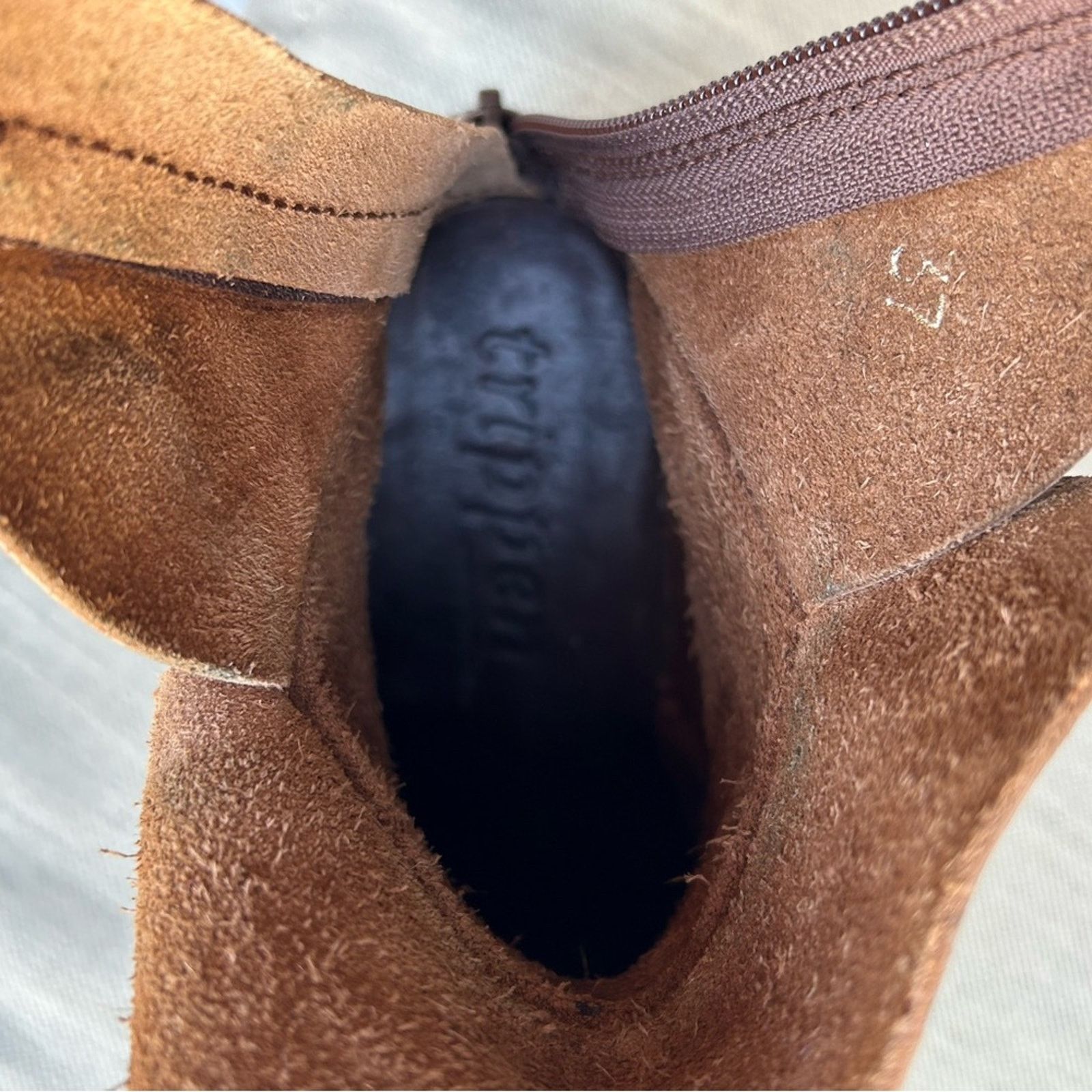 Trippen Trippen Amber leather zipper ankle boot rubber wedge heel Size US 6 / IT 36 - 6 Thumbnail