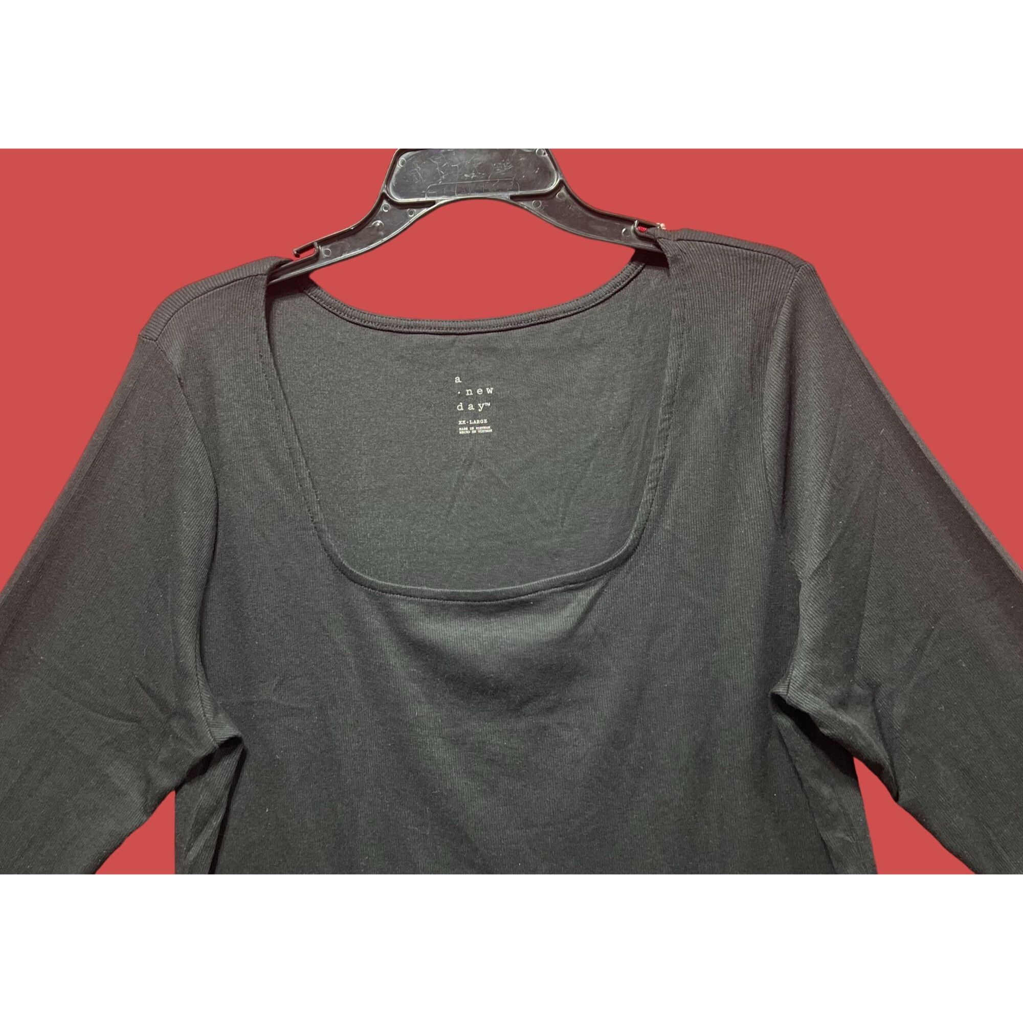Other A New Day - Women's Long Sleeve Slim Fit T-Shirt - Black - X Size XXL / US 16-18 / IT 52-54 - 15 Thumbnail