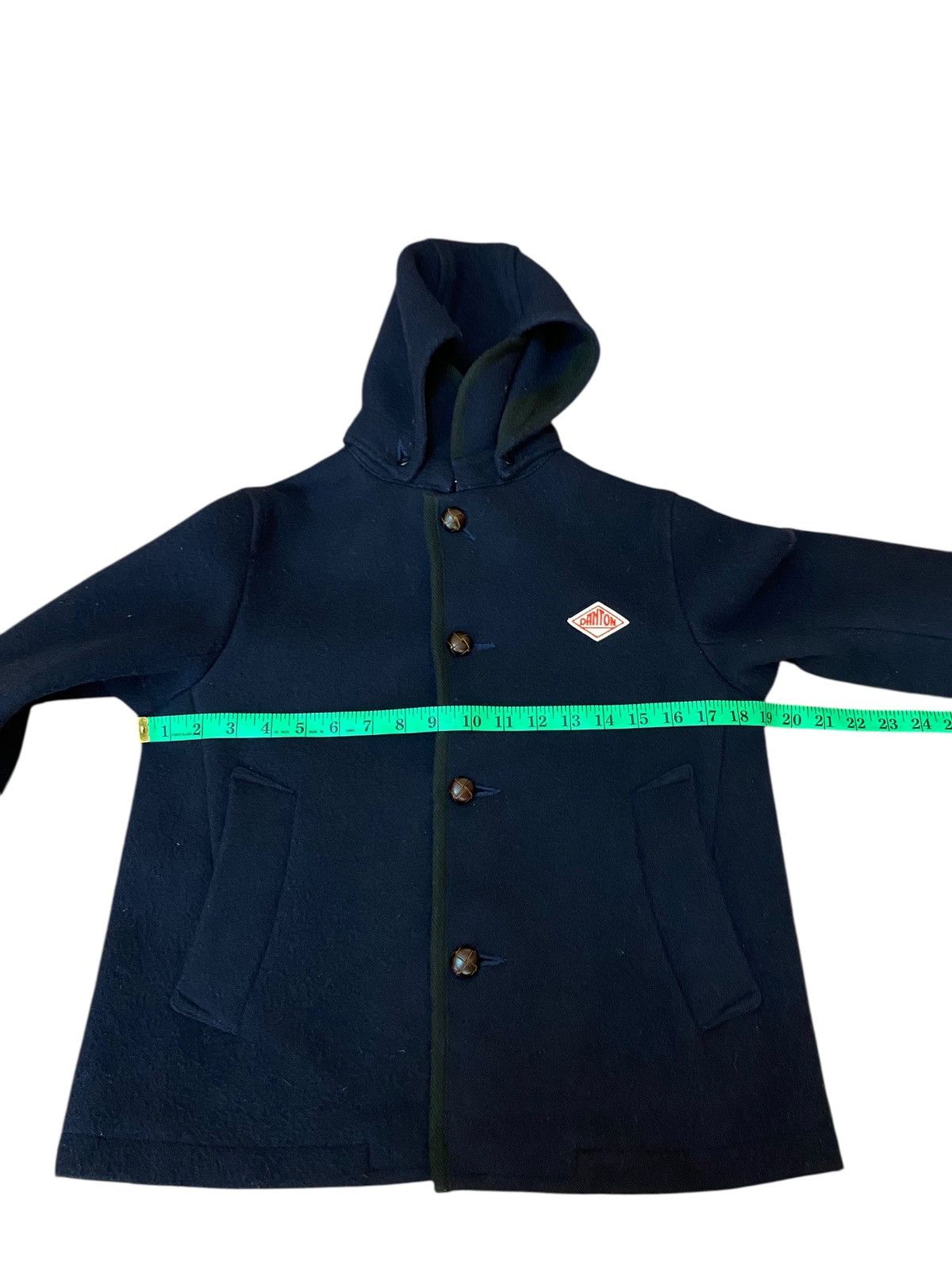 Danton Vintage Danton Vetements Travail Hoodie Wool Button Jacket Size US S / EU 44-46 / 1 - 13 Thumbnail