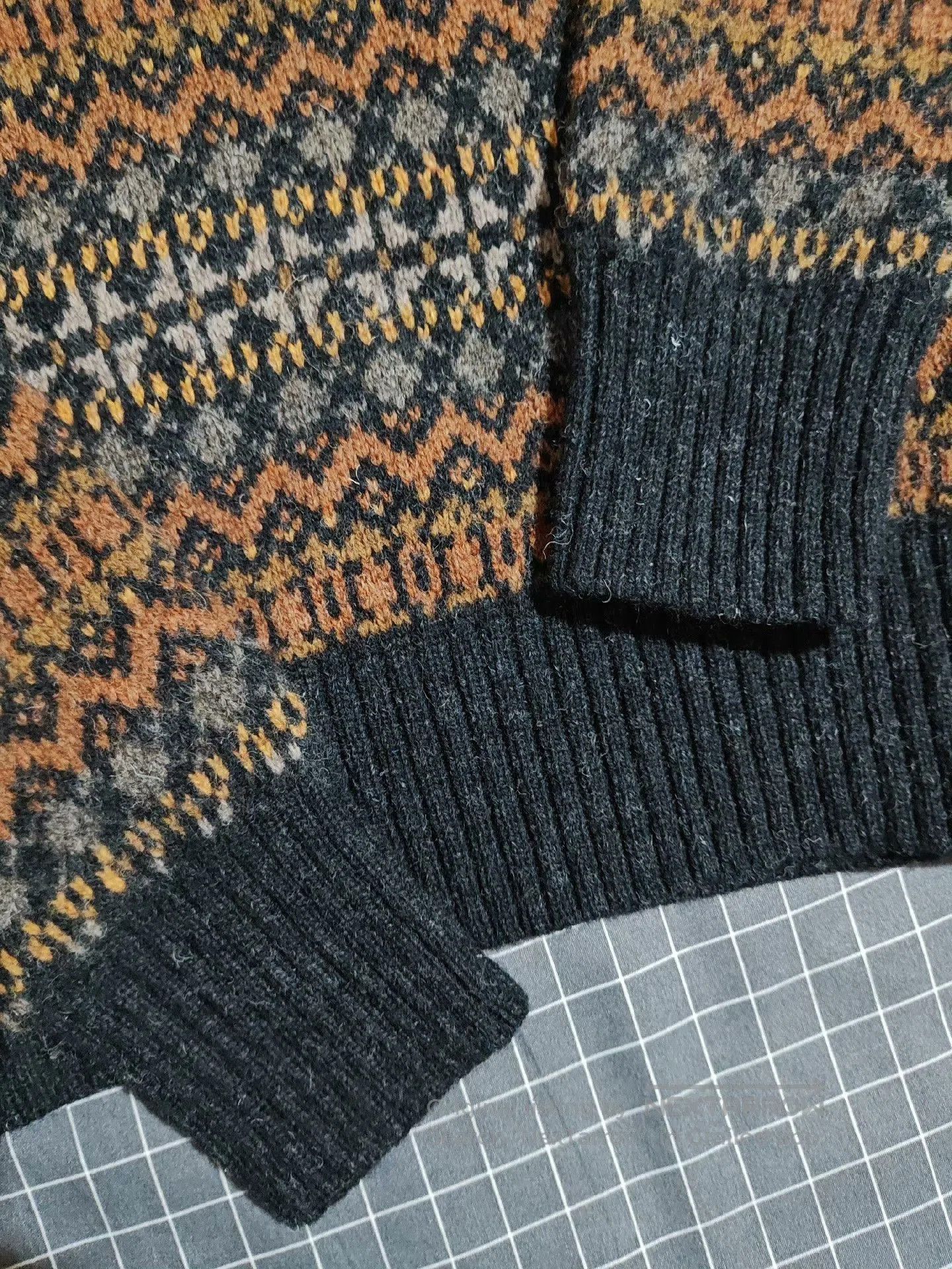 Vintage Vintage Fair Isle Wool Long. Size US L / EU 52-54 / 3 - 7 Thumbnail