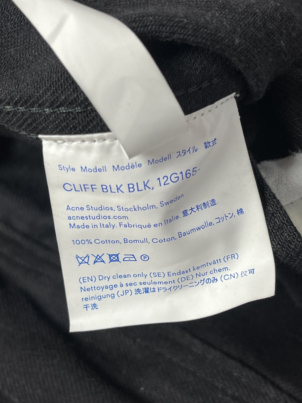 Acne Studios Blå Konst Acne Studios denim jacket Drip Luxury Size XS / US 0-2 / IT 36-38 - 9 Thumbnail