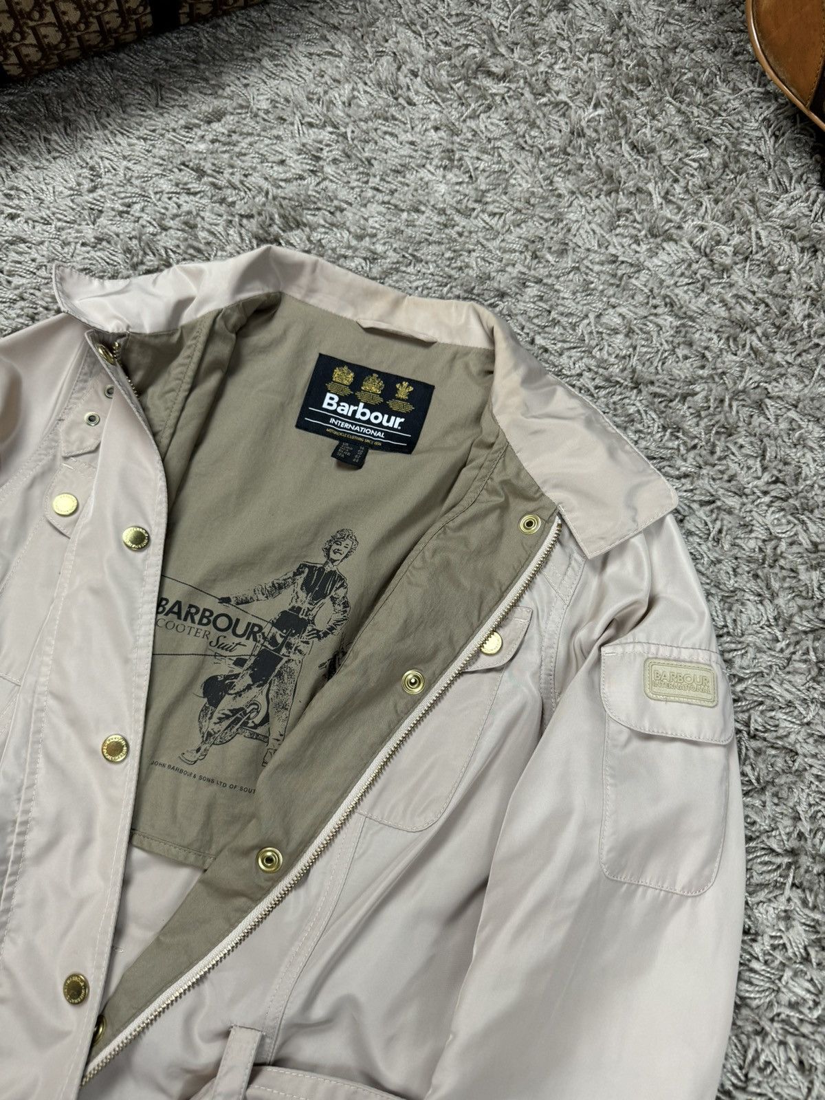 Barbour Trench coat Barbour International original streetwear item Size L / US 10 / IT 46 - 5 Thumbnail