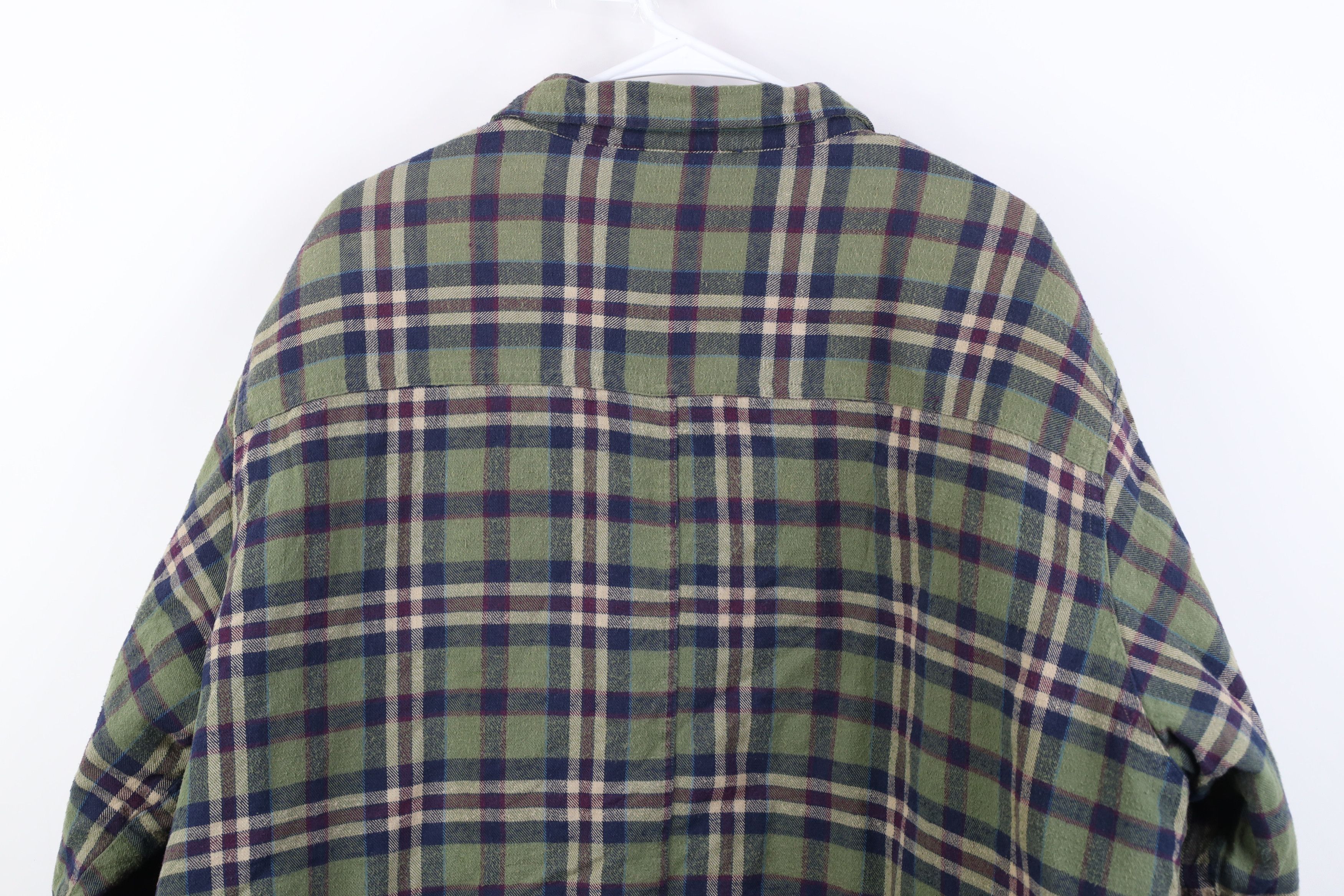 Vintage Vintage 90s Streetwear Flannel Button Shirt Jacket Jac Shirt Size US XXL / EU 58 / 5 - 10 Thumbnail