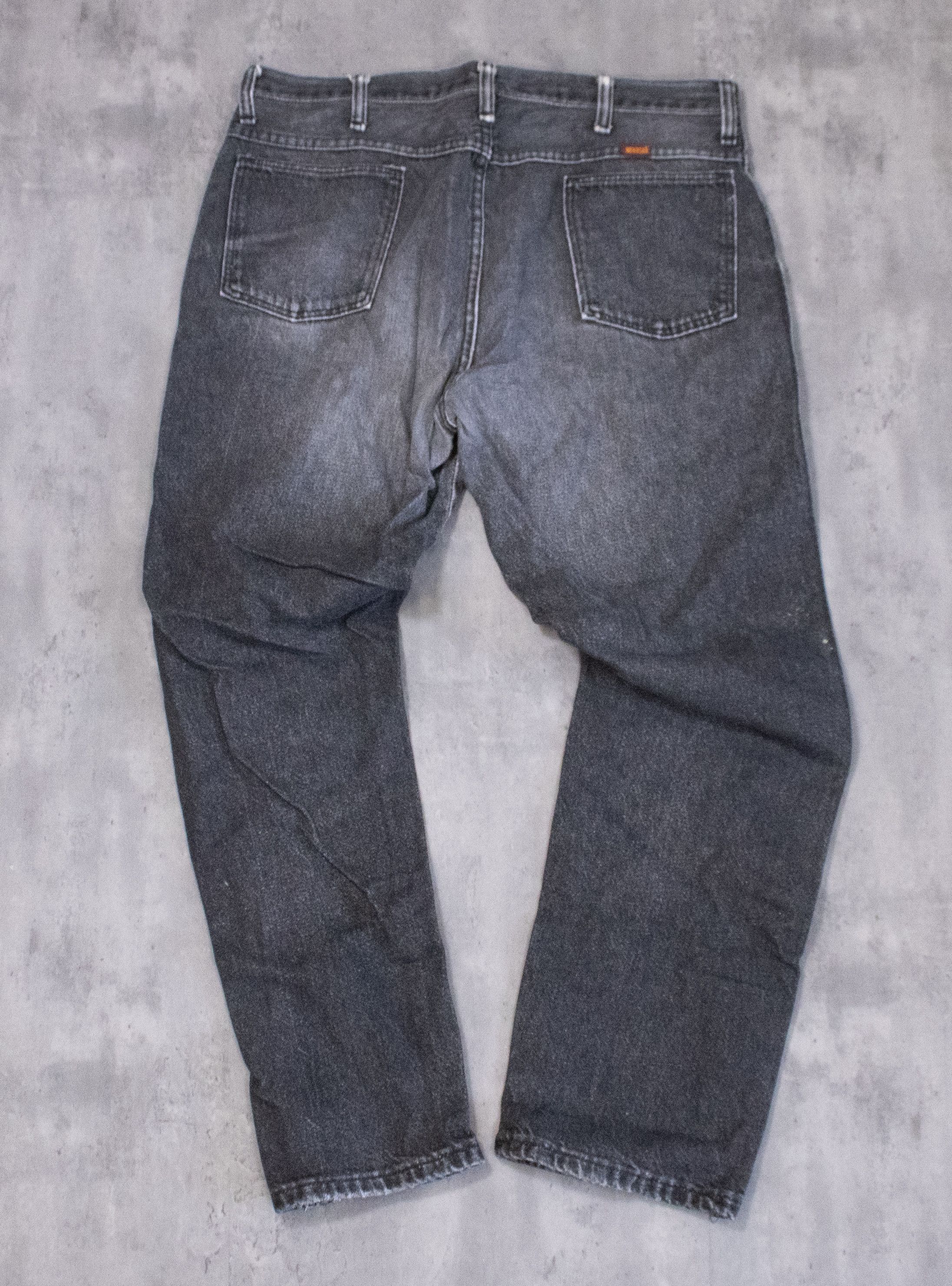 Rustler × Vintage Y2K 2000’s Rustler Faded Black Straight Legged Denim Pants Size US 35 - 10 Thumbnail