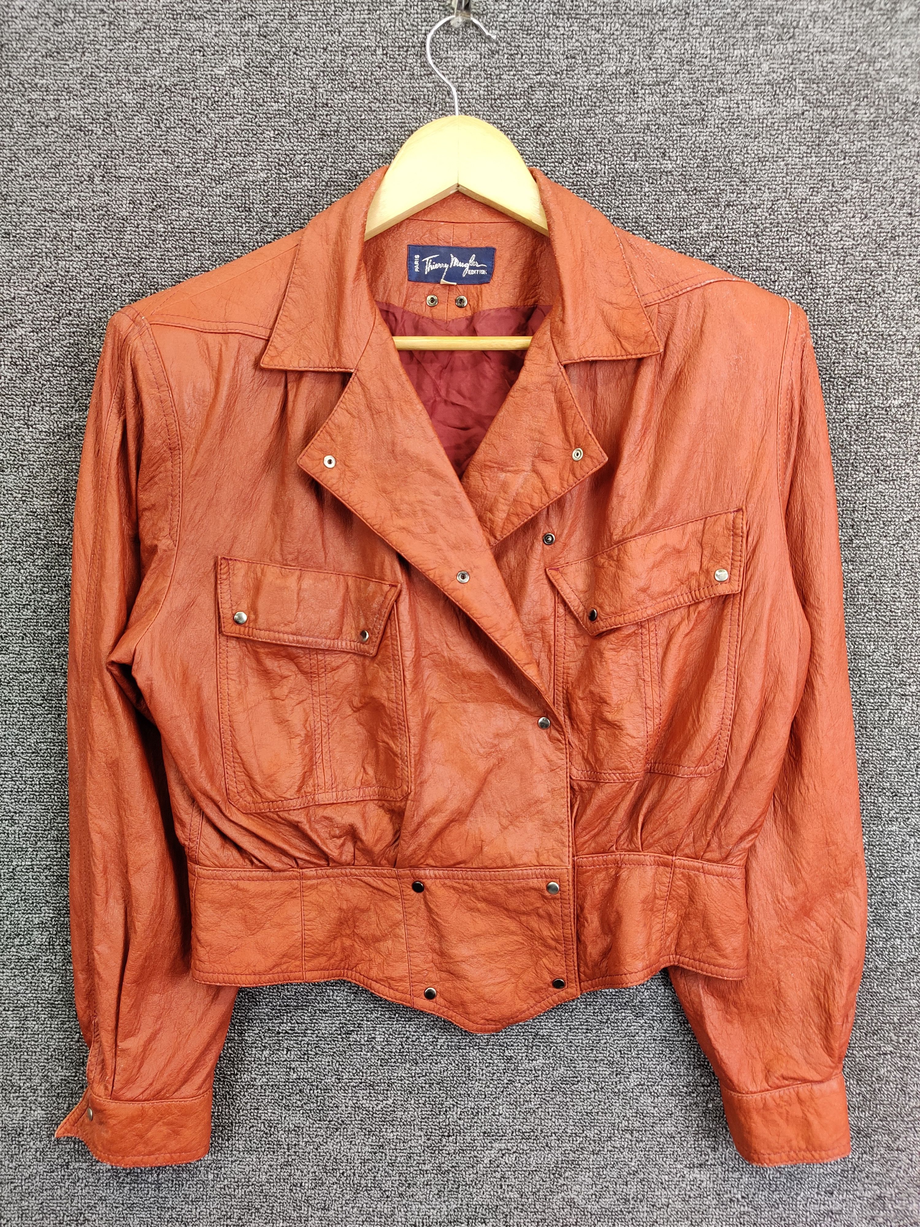 Thierry Mugler Vintage Thierry Mugler Leather Jacket Size US M / EU 48-50 / 2 - 1 Thumbnail