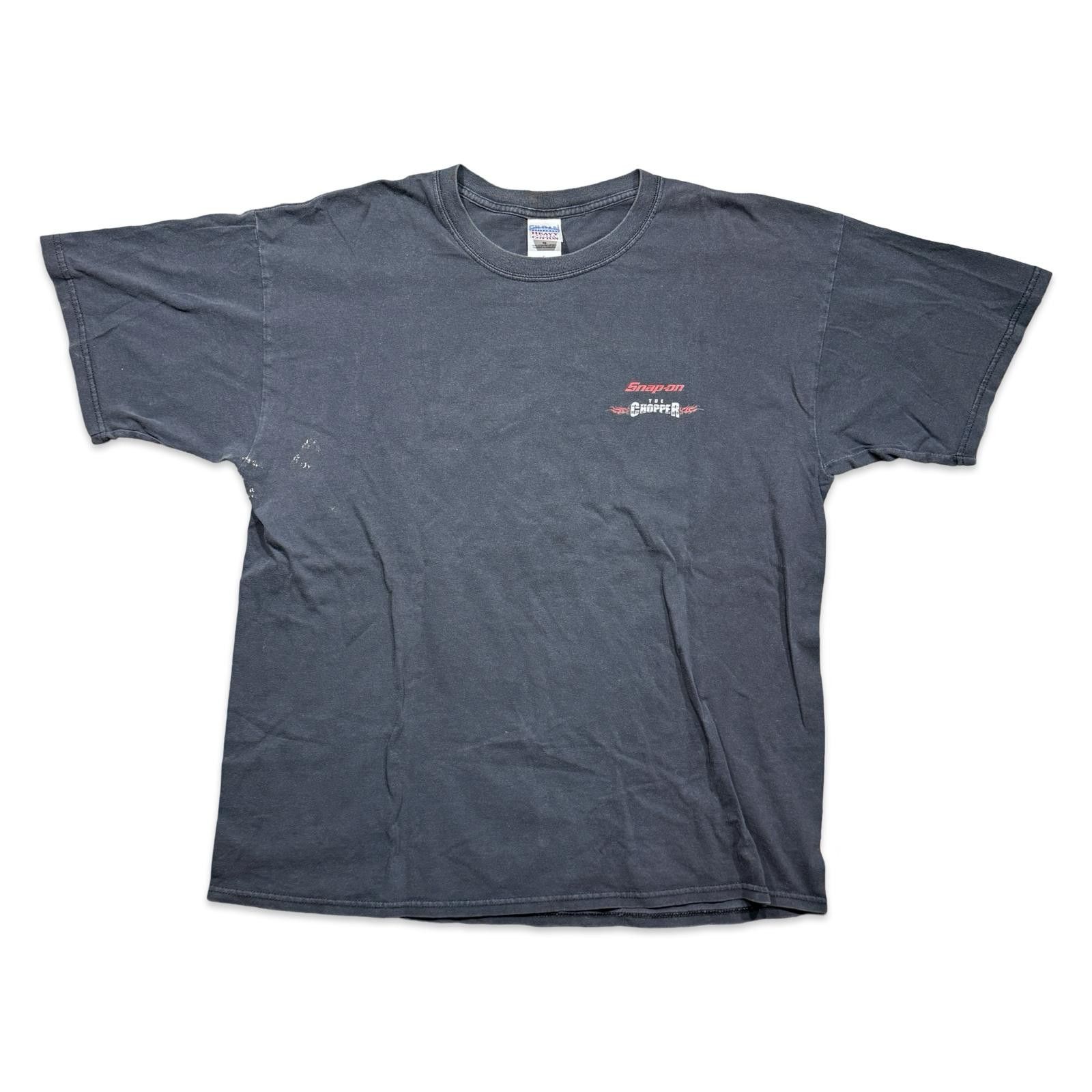 Designer Snap-on Chopper Motorcycle Y2K Graphic Tee Size US XL / EU 56 / 4 - 2 Thumbnail