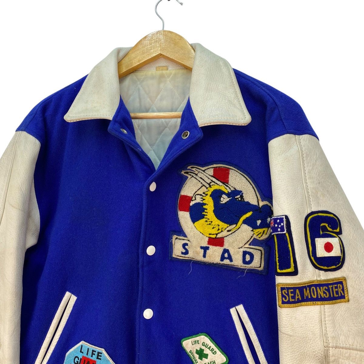 JH Design 💥Vintage Varsity Letterman Life Guard Embroidered Pacth Size US M / EU 48-50 / 2 - 4 Thumbnail
