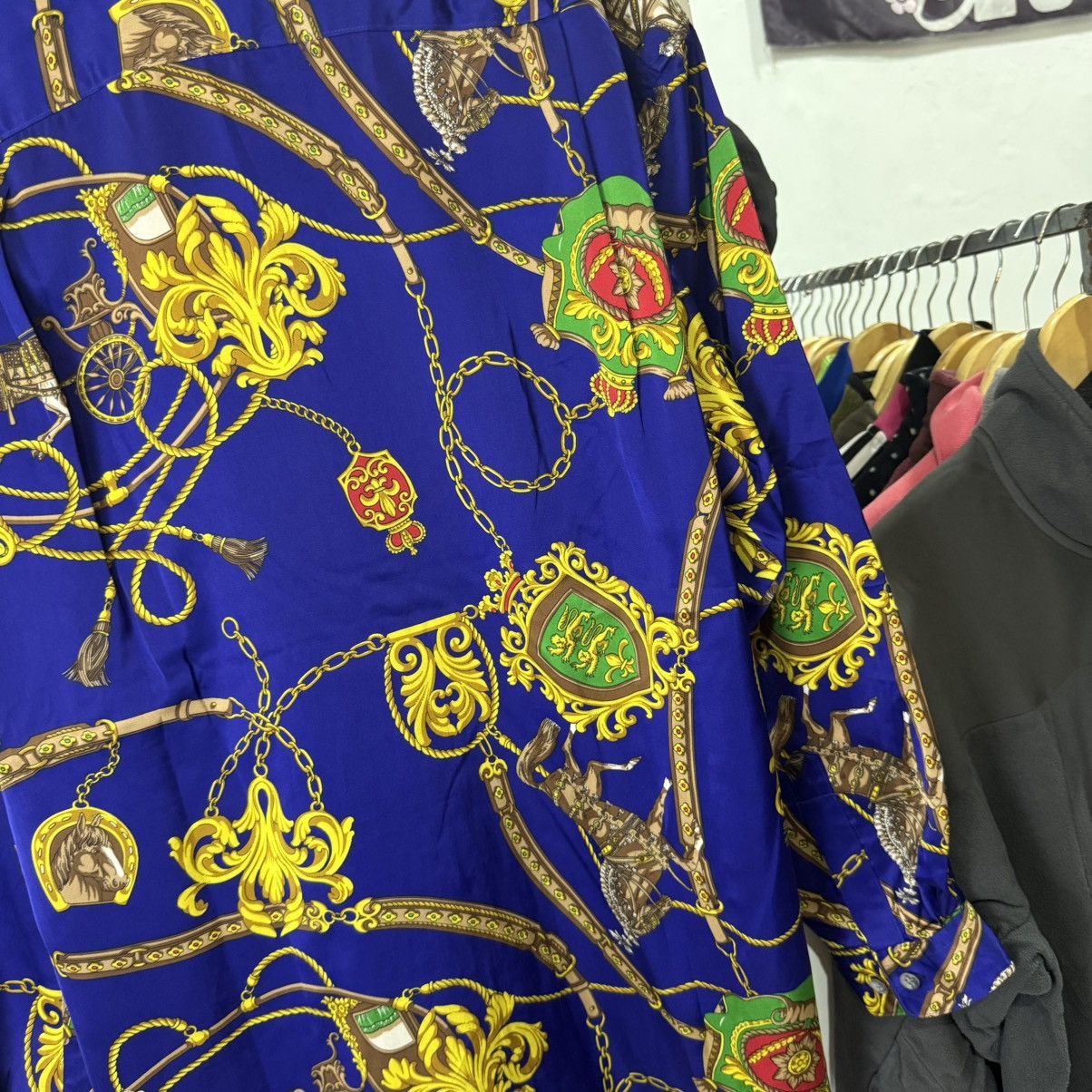 Japanese Brand Reckless japan luxury chain crest silk button up Size US XL / EU 56 / 4 - 6 Thumbnail