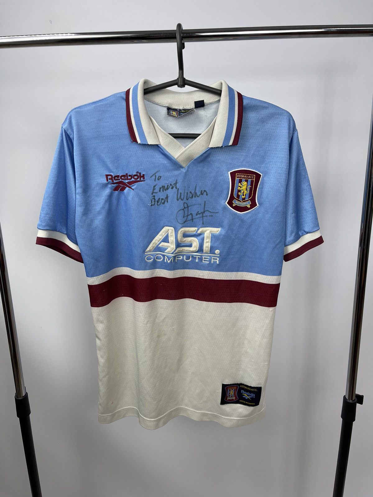 Reebok × Vintage ASTON VILLA 1997 1998 Away Football Jersey Reebok Sz YTHS Size US XS / EU 42 / 0 - 1 Thumbnail