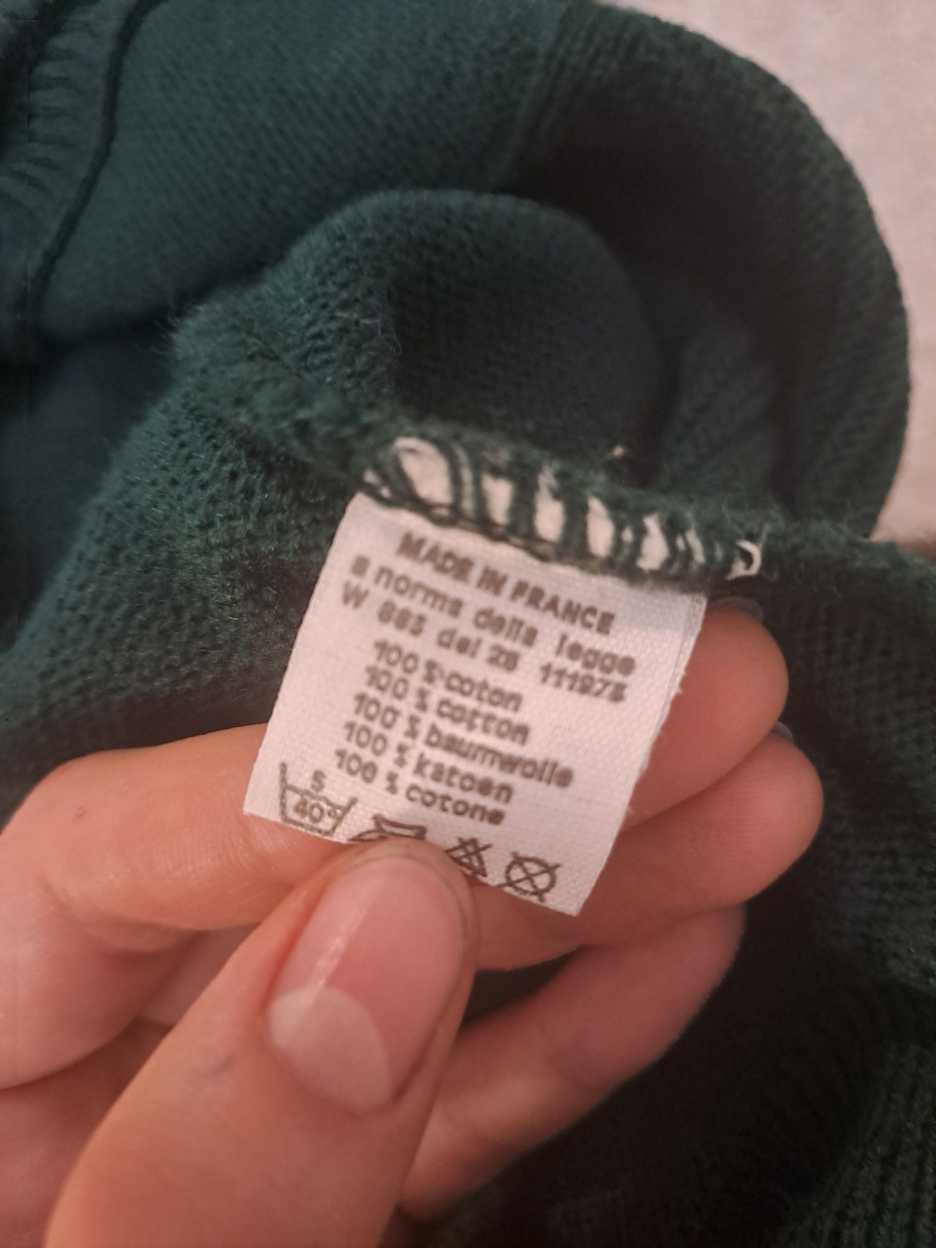 Lacoste Lacoste Dark Green Button Up Knit Sweater Size US L / EU 52-54 / 3 - 3 Thumbnail