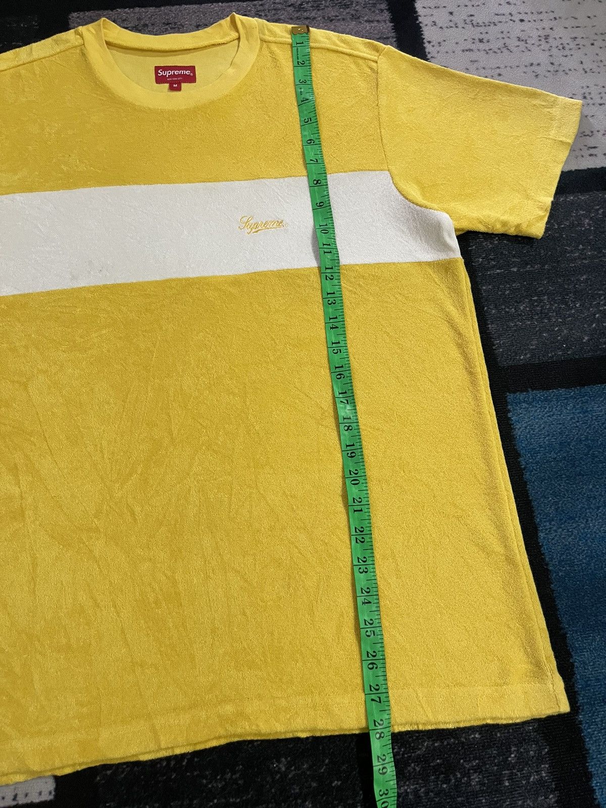 Supreme Supreme Chest Stripe Terry Top -Yellow Size US M / EU 48-50 / 2 - 15 Thumbnail