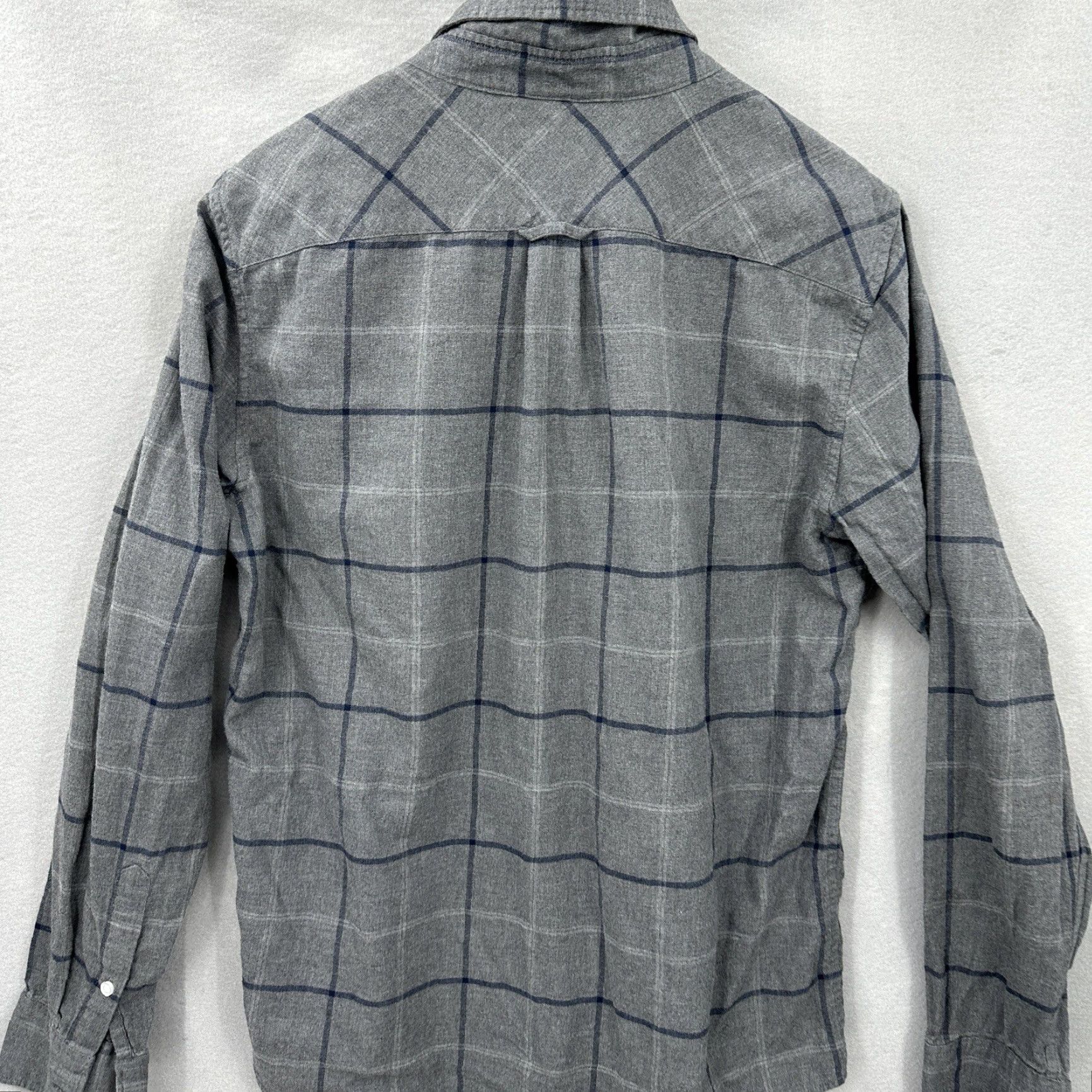 Everlane Everlane Shirt Women M Gray Flannel Button-Up Check Casual Pocket Preppy 90s Theme Mens Womens Girls Size M / US 6-8 / IT 42-44 - 7 Thumbnail