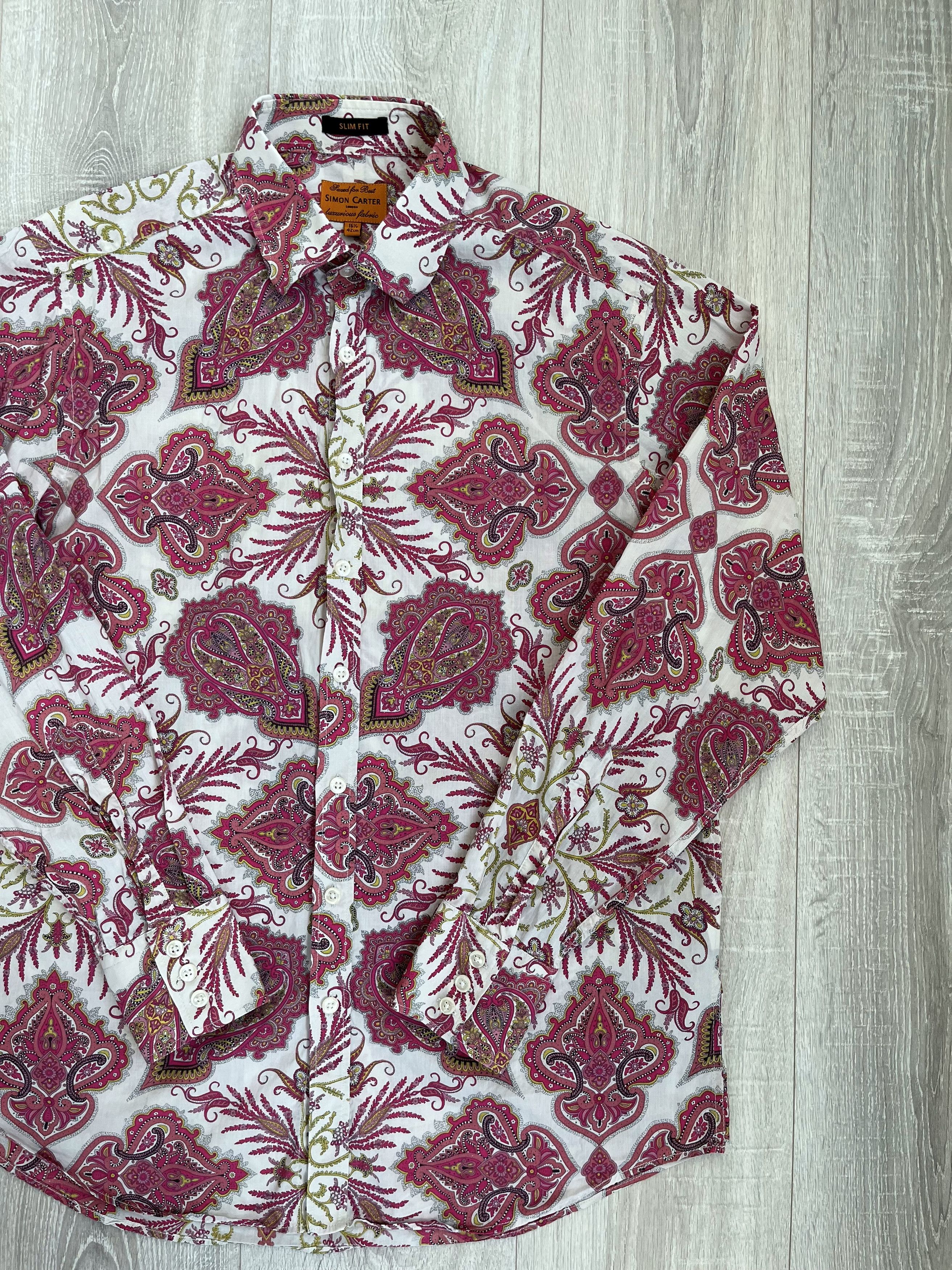 Simon Carter Simon Carter Overprinted Shirt Slim Fit Size US L / EU 52-54 / 3 - 2 Thumbnail