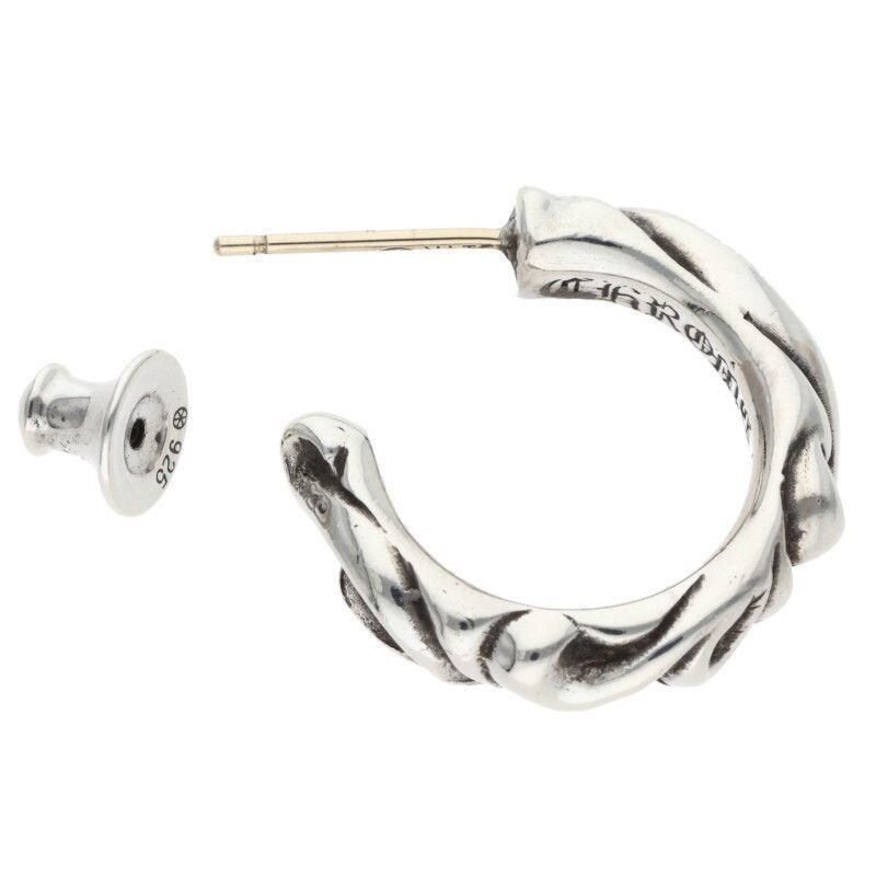 Chrome Hearts Chrome Hearts Scroll Hoop Silver Earring Size ONE SIZE - 5 Thumbnail