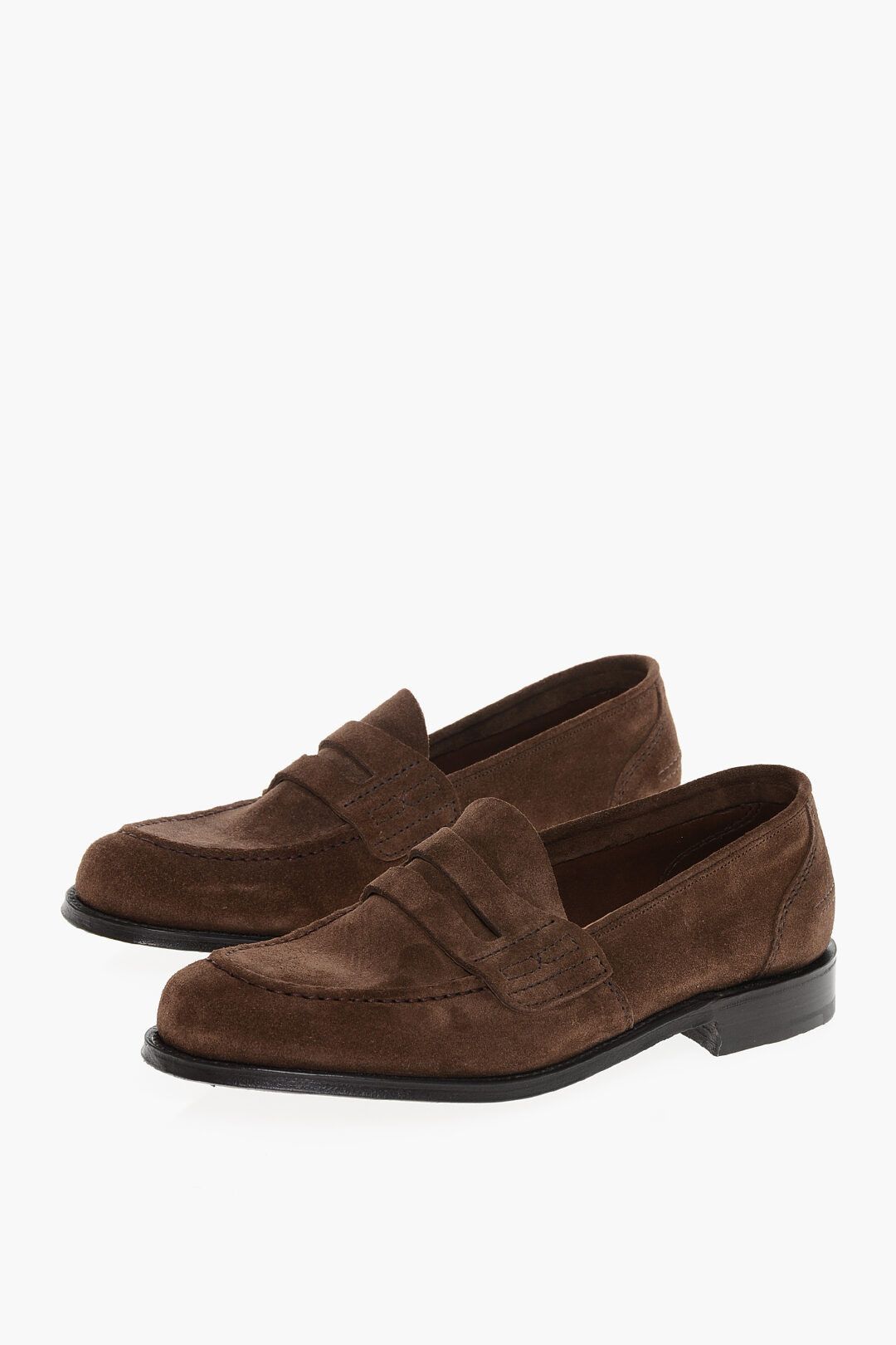 Church's og1mm0325 Suede Leather Loafers in Brown Size US 9.5 / EU 42-43 - 2 Thumbnail
