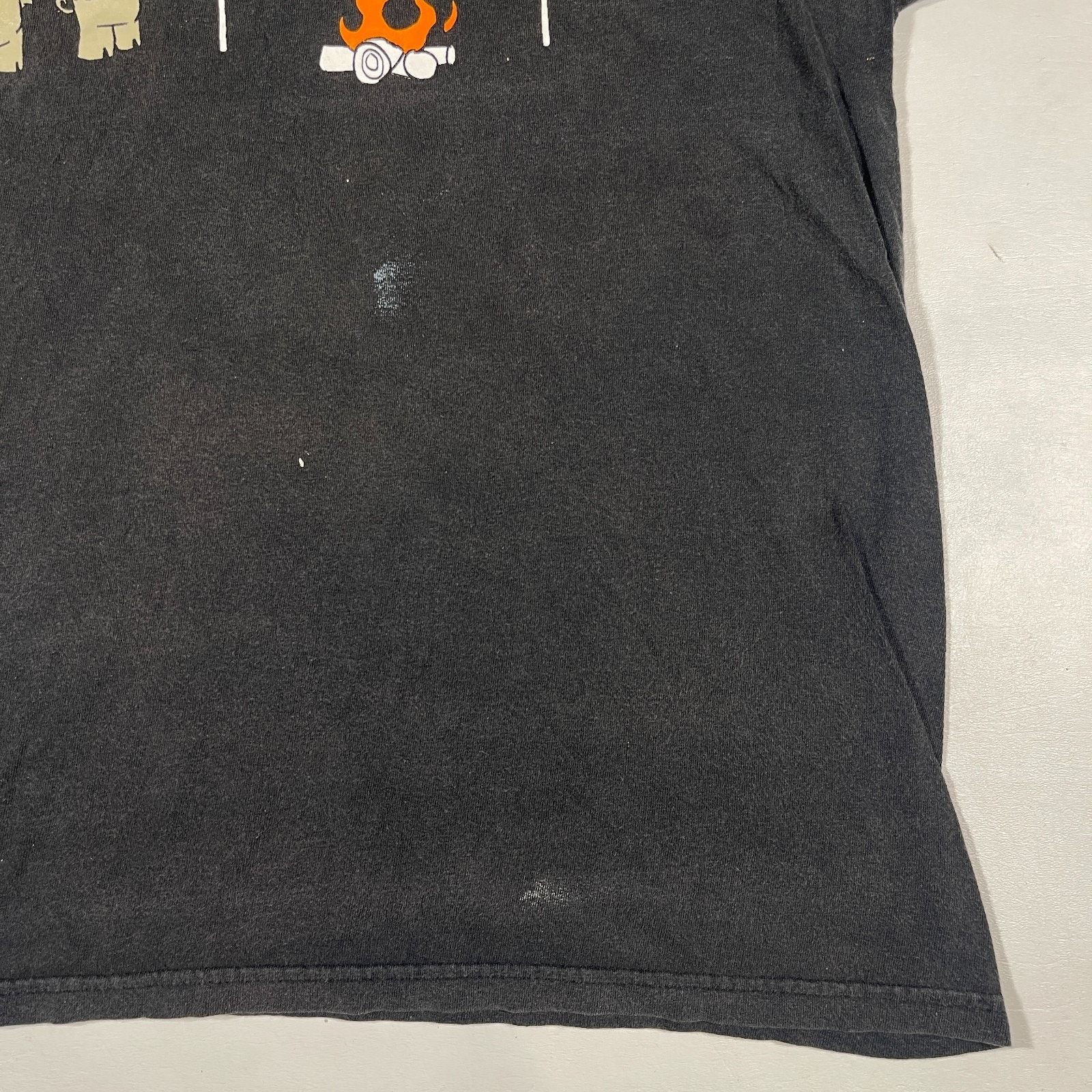Hanes × Vintage Vintage Funny Pig Roasting Planking Tee T Shirt Black Large Size US L / EU 52-54 / 3 - 3 Thumbnail