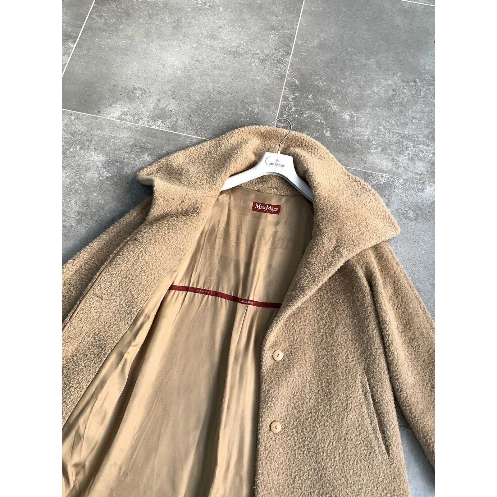 Max Mara Women's MAX MARA TEDDY ALPACA Trench Coat Jacket UK 14 US 12 Size XL / US 12-14 / IT 48-50 - 19 Thumbnail