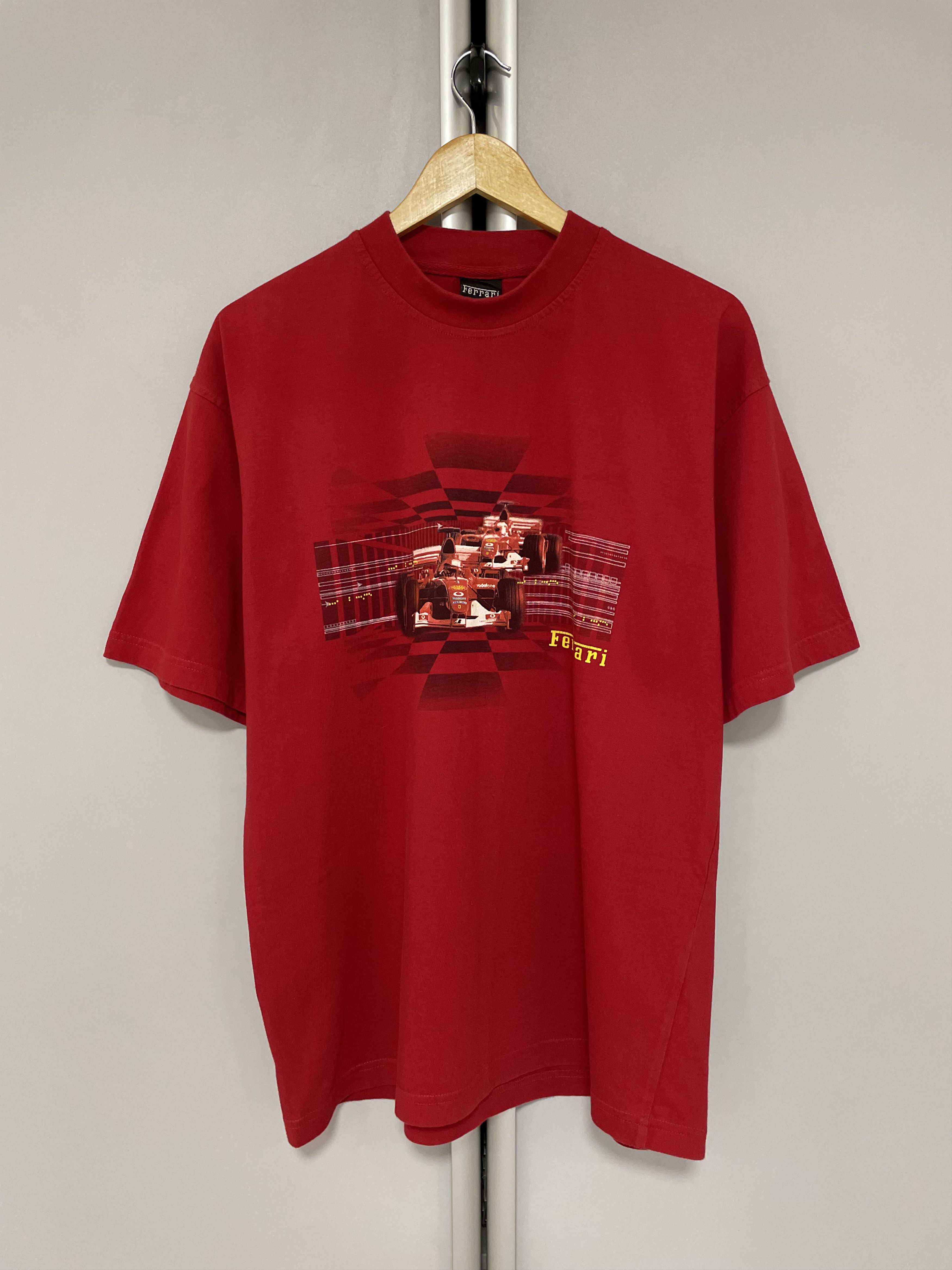 Ferrari FERRARI F2002 Vintage T-Shirt Tee Racing F1 90s Y2K Formula1 Size US L / EU 52-54 / 3 - 2 Thumbnail