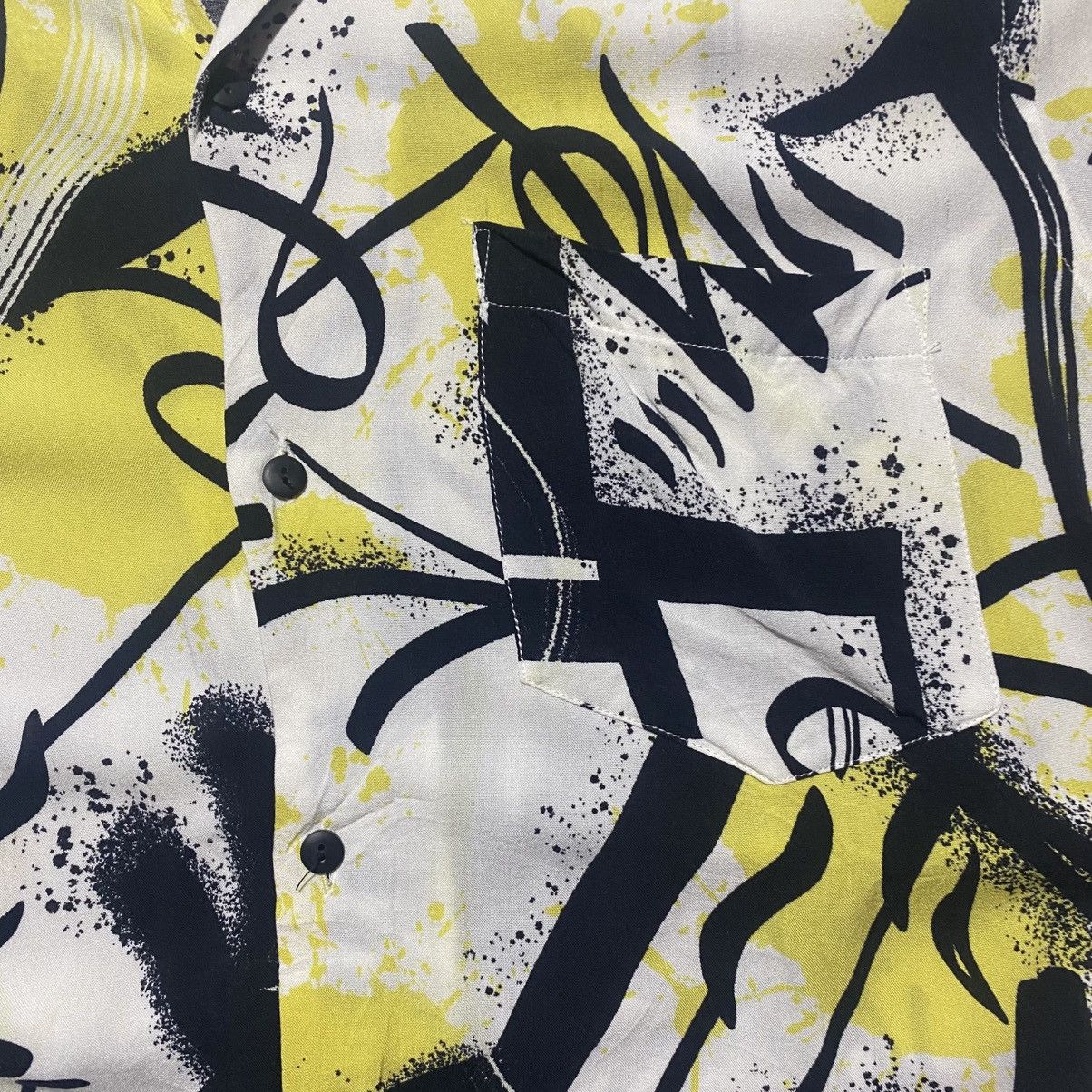 Zara Zara Graffiti All Over Print Shirt Size US XL / EU 56 / 4 - 3 Thumbnail