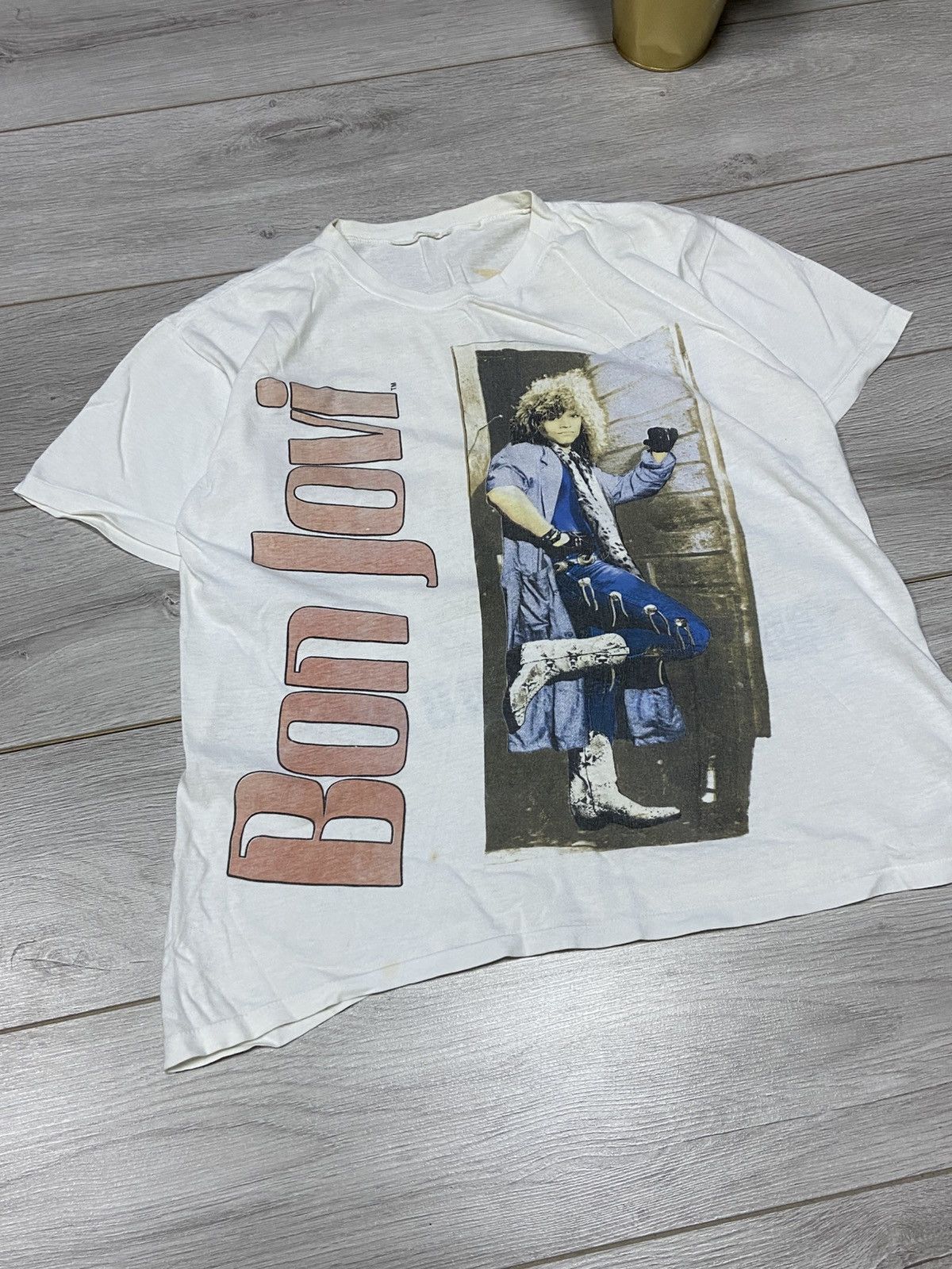 Bon Jovi Bon Jovi vintage big print tee shirt Size US L / EU 52-54 / 3 - 3 Thumbnail
