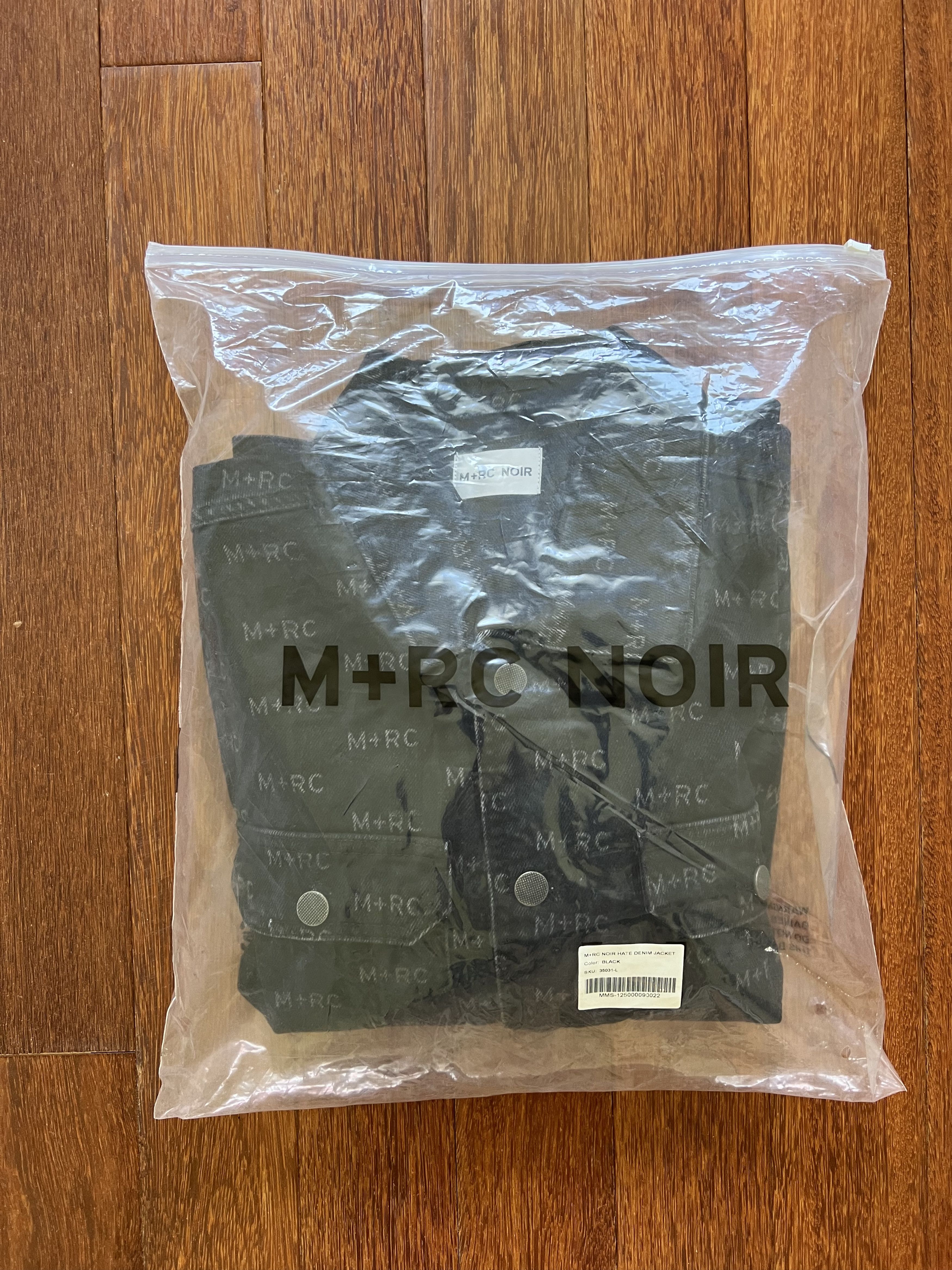 M+Rc Noir 💚 SS19 M+RC Noir Logo Denim Black Jacket Large NEW Size US L / EU 52-54 / 3 - 12 Thumbnail