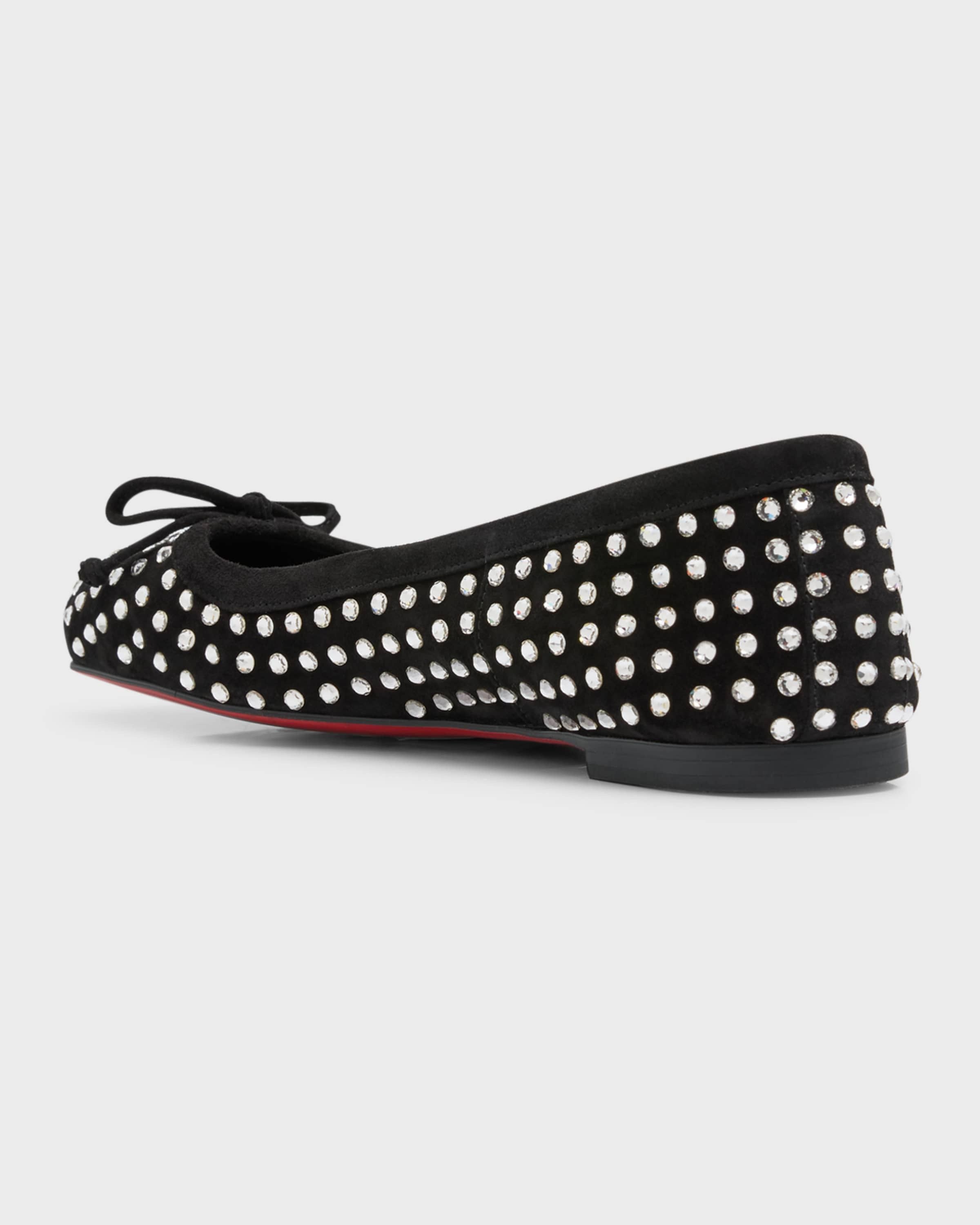 Christian Louboutin oc11z0125 Ballerina Flats in Black Size US 9 / IT 39 - 3 Thumbnail