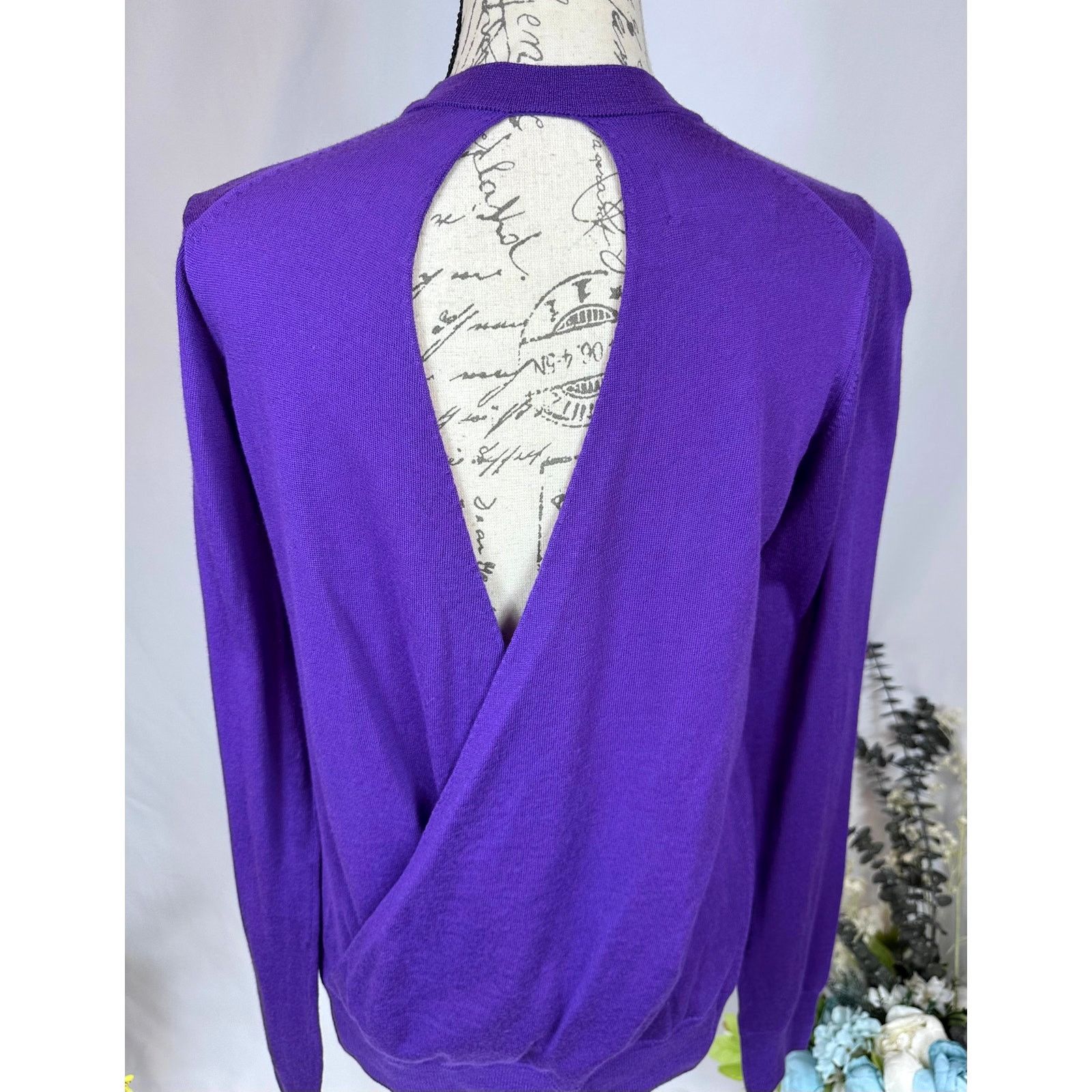 Zadig & Voltaire Zadig & Voltaire Emma We Goa Purple Merino Wool Sweater L Size L / US 10 / IT 46 - 17 Thumbnail