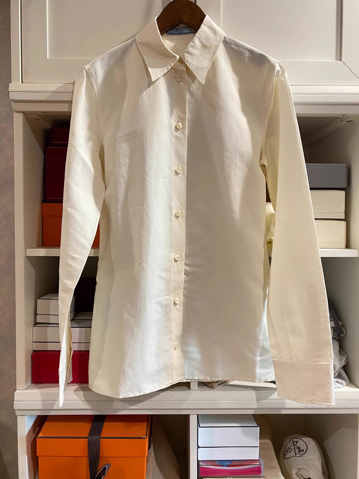 Prada Prada Yearly Versatile Crisp Tailored Shirt 36 Size XS / US 0-2 / IT 36-38 - 1 Thumbnail