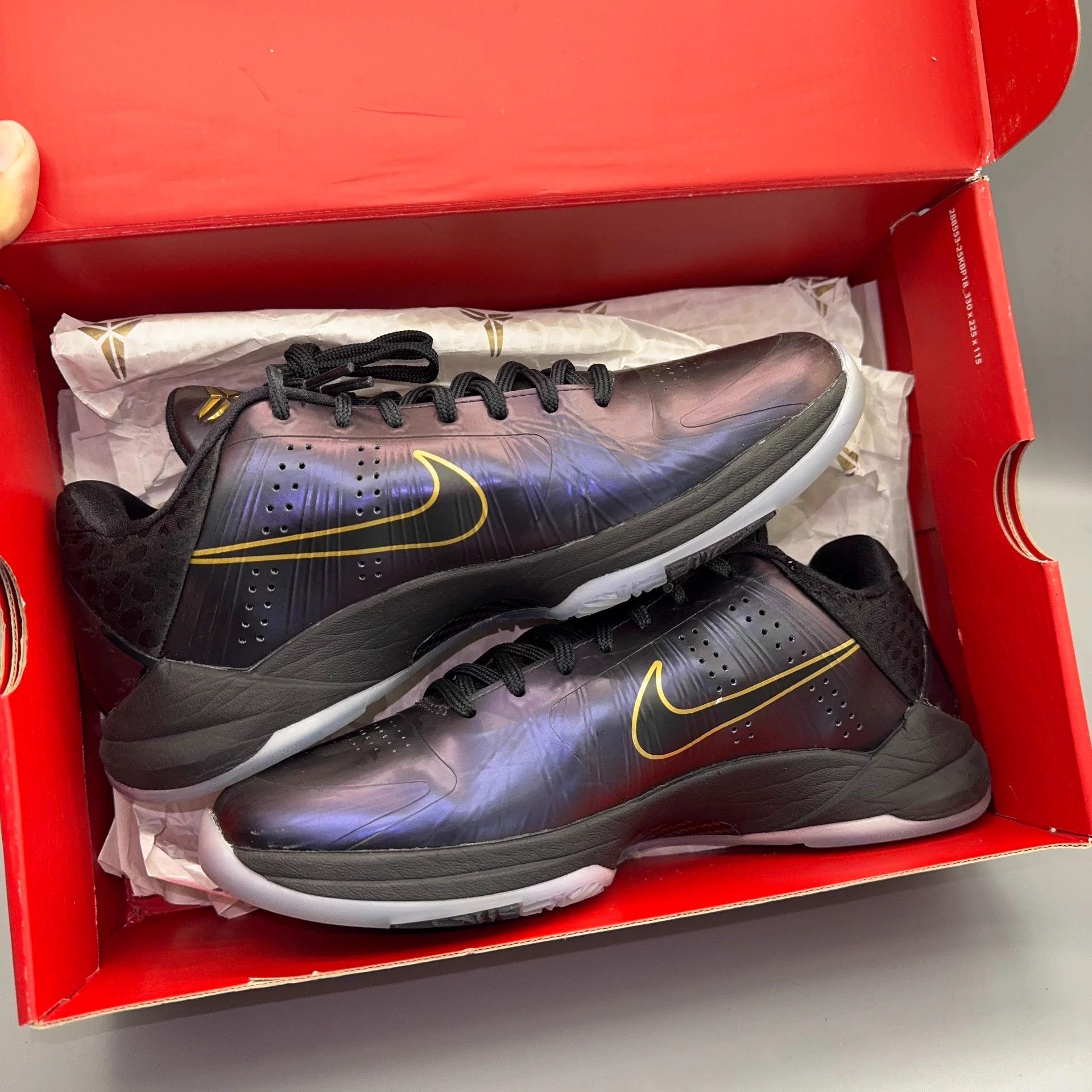 Nike Nike Kobe 5 Snake Year Black Purple Gold Size US 8 / EU 41 - 6 Thumbnail