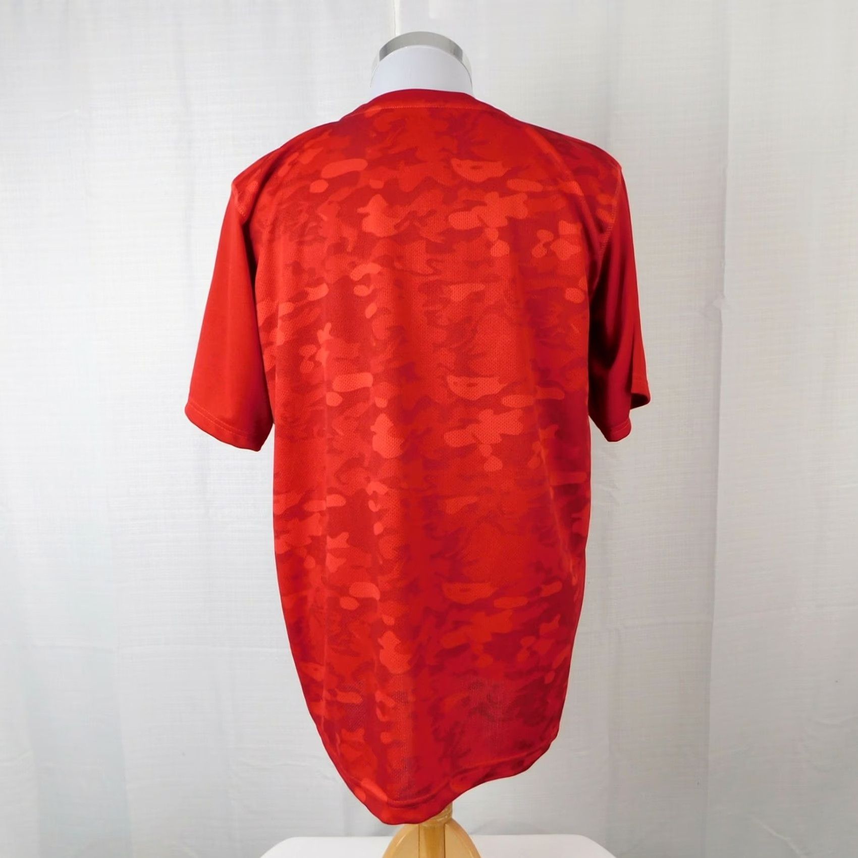 Vintage Zone Pro Sport T-Shirt Men's Short Sleeve Red 2XL Camouflage-Back Sport 100% Polyester Crew Neck Casual Sleeve Basic Activewear Shirt Mens Size US XXL / EU 58 / 5 - 3 Thumbnail