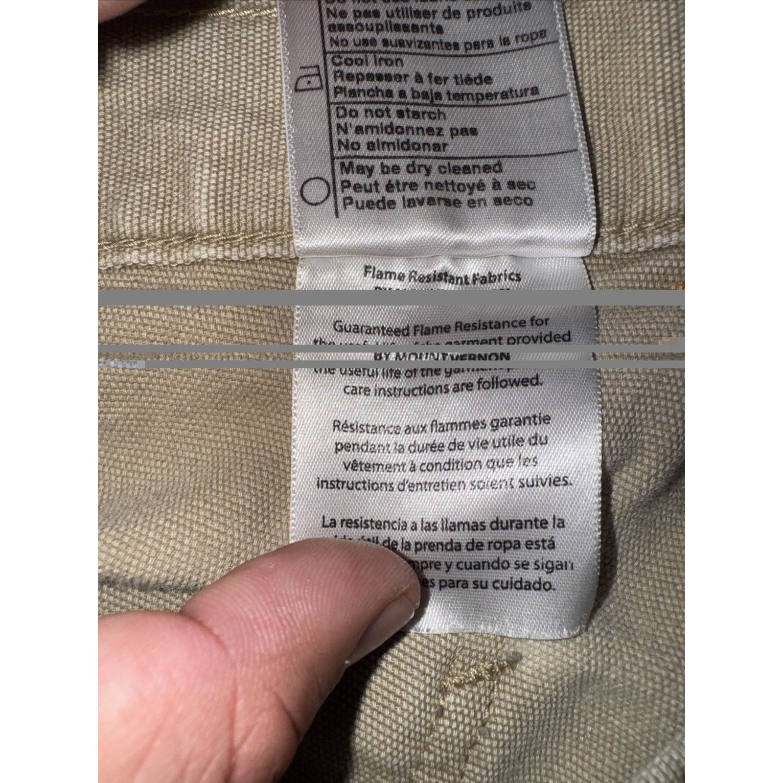 Carhartt Carhartt FR Fire Resistant Cargo Work Pants Khaki 30x29 Size US 30 / EU 46 - 7 Thumbnail