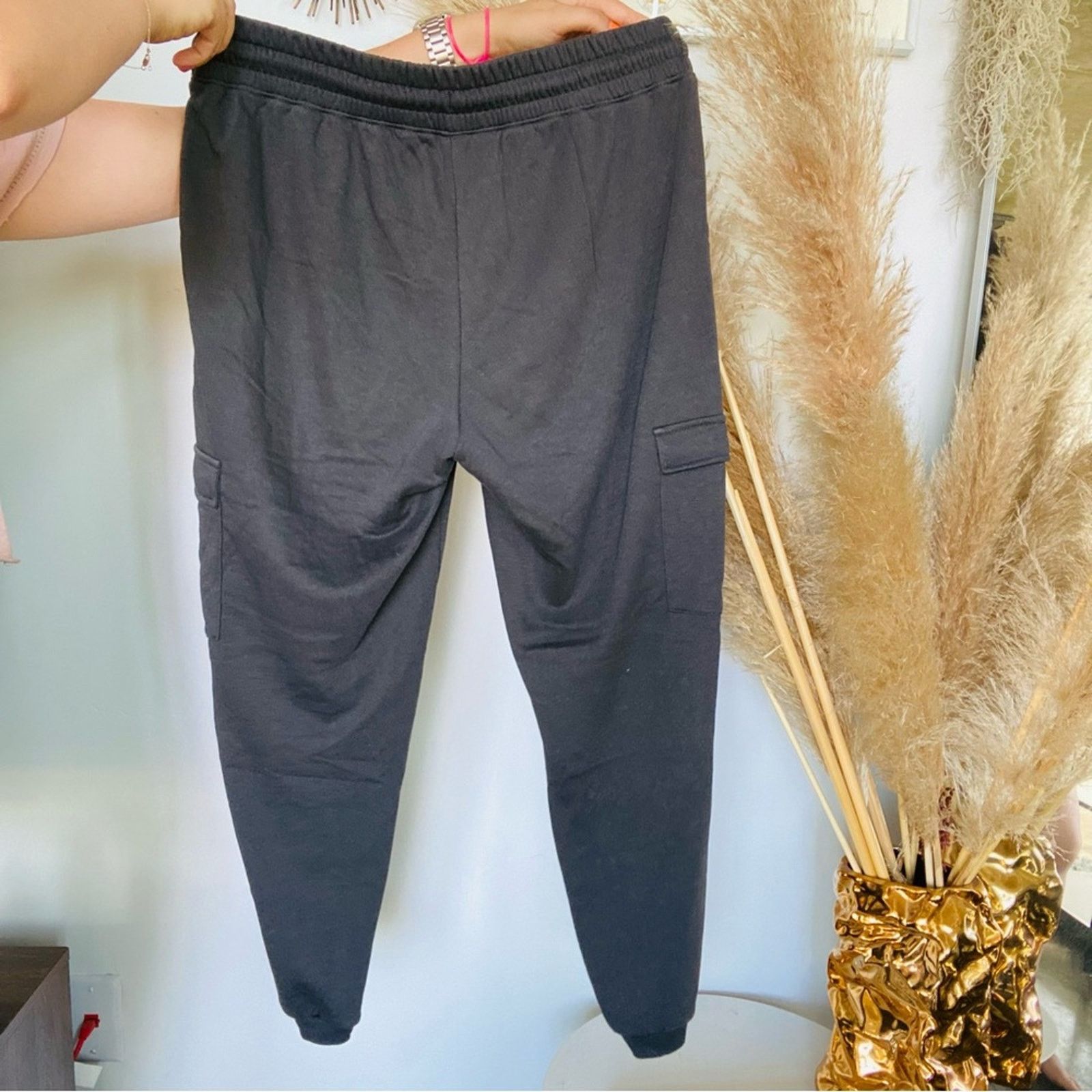 Old Navy OLD NAVY Grey Gray Sweatpants Sweats Joggers Pants White Tie Size 28" / US 6 / IT 42 - 9 Thumbnail