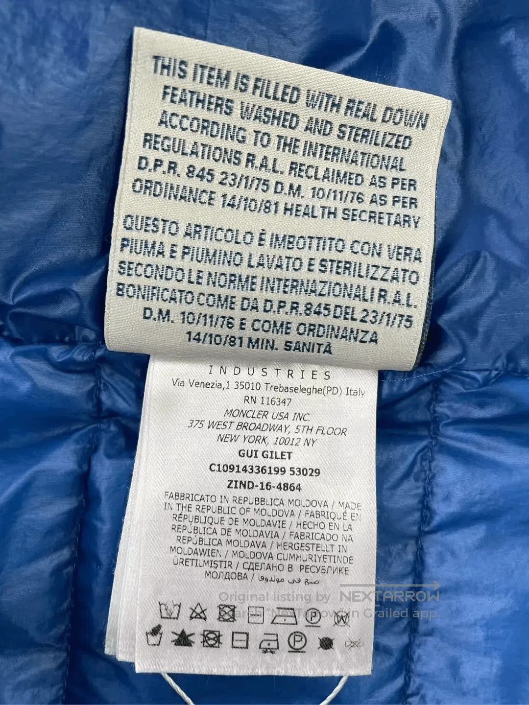 Moncler moncler blue down vest size 3. Size US M / EU 48-50 / 2 - 3 Thumbnail