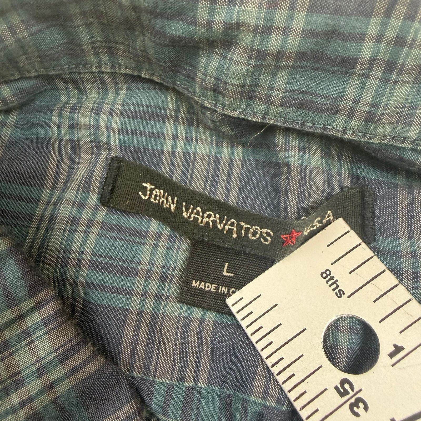 John Varvatos John Varvatos Plaid Button-Down Shirt - Size Large Size US L / EU 52-54 / 3 - 4 Thumbnail