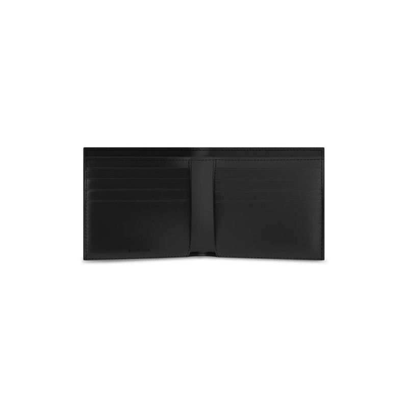 Balenciaga o1la1rc1a1225 Size: OS / Car Square Folded Wallet in Black Size ONE SIZE - 2 Thumbnail