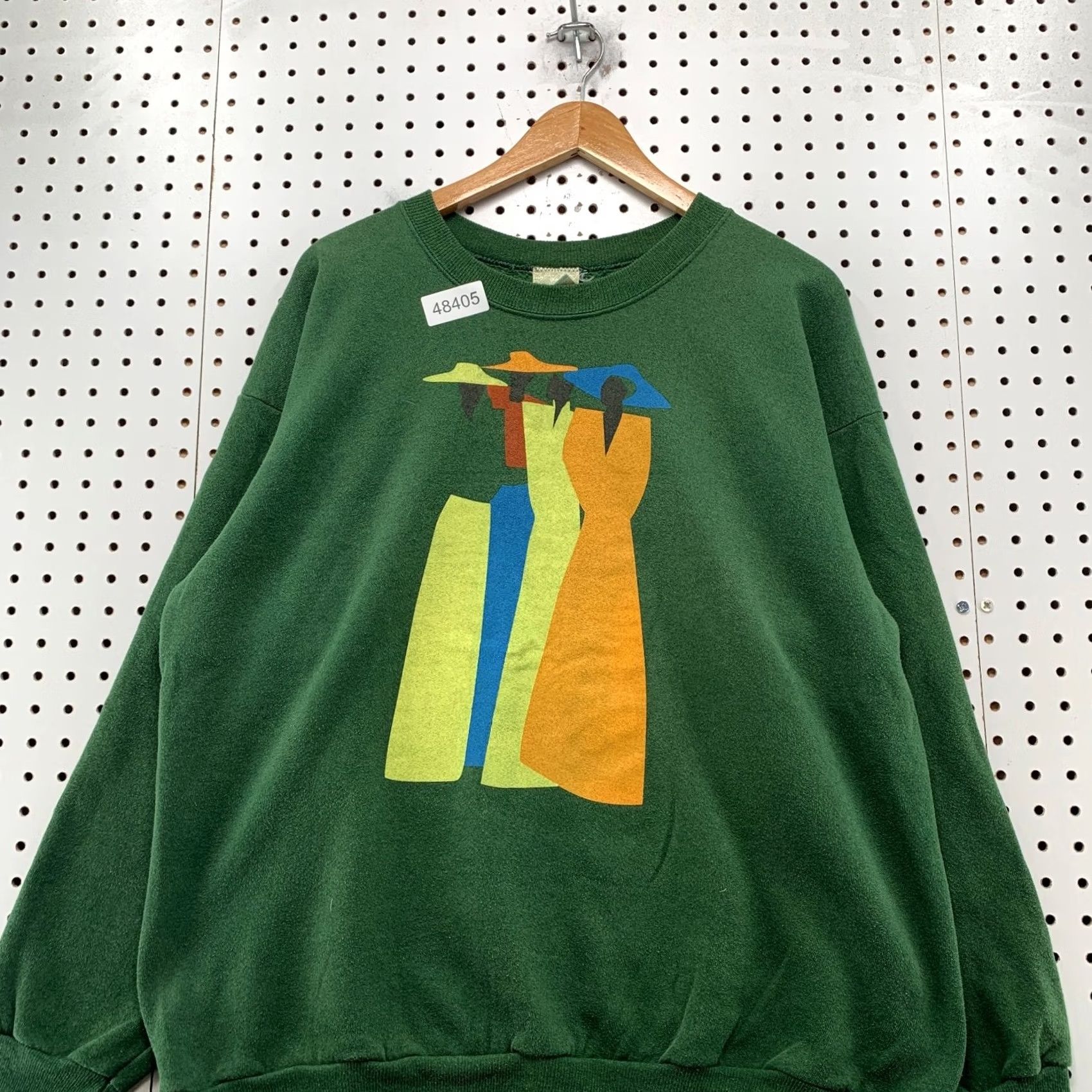 Saint James Vintage Waiting To Exhale Sweatshirt Mens XL Green Saint James Tchokola USA Size US XL / EU 56 / 4 - 4 Thumbnail