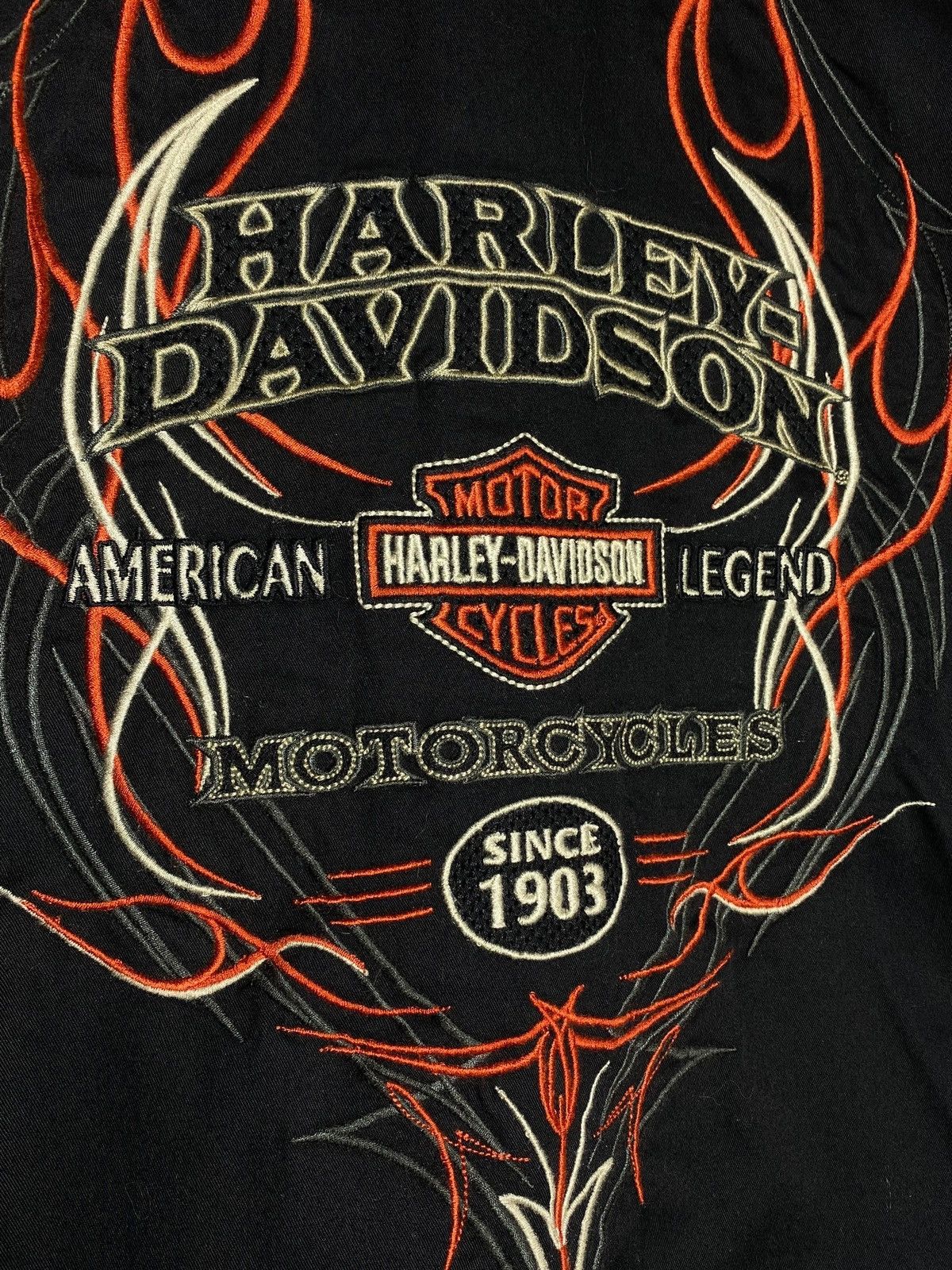 Harley Davidson 🔥 HARLEY-DAVIDSON FLAME RACING SHIRT Y2K BIKER STYLE VIBES Size US M / EU 48-50 / 2 - 3 Thumbnail