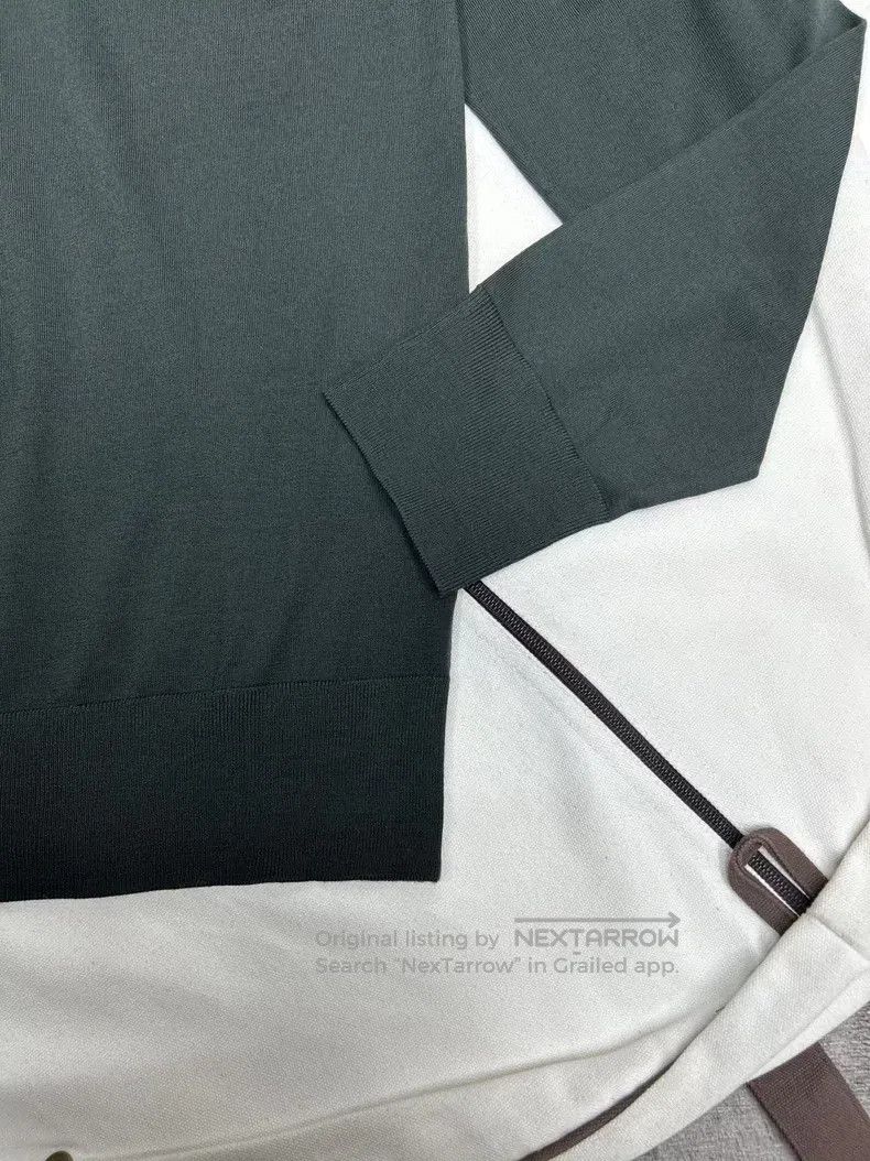 Loro Piana Loro Piana Dark night green knitted sweater, 100% fine woo Size US M / EU 48-50 / 2 - 3 Thumbnail