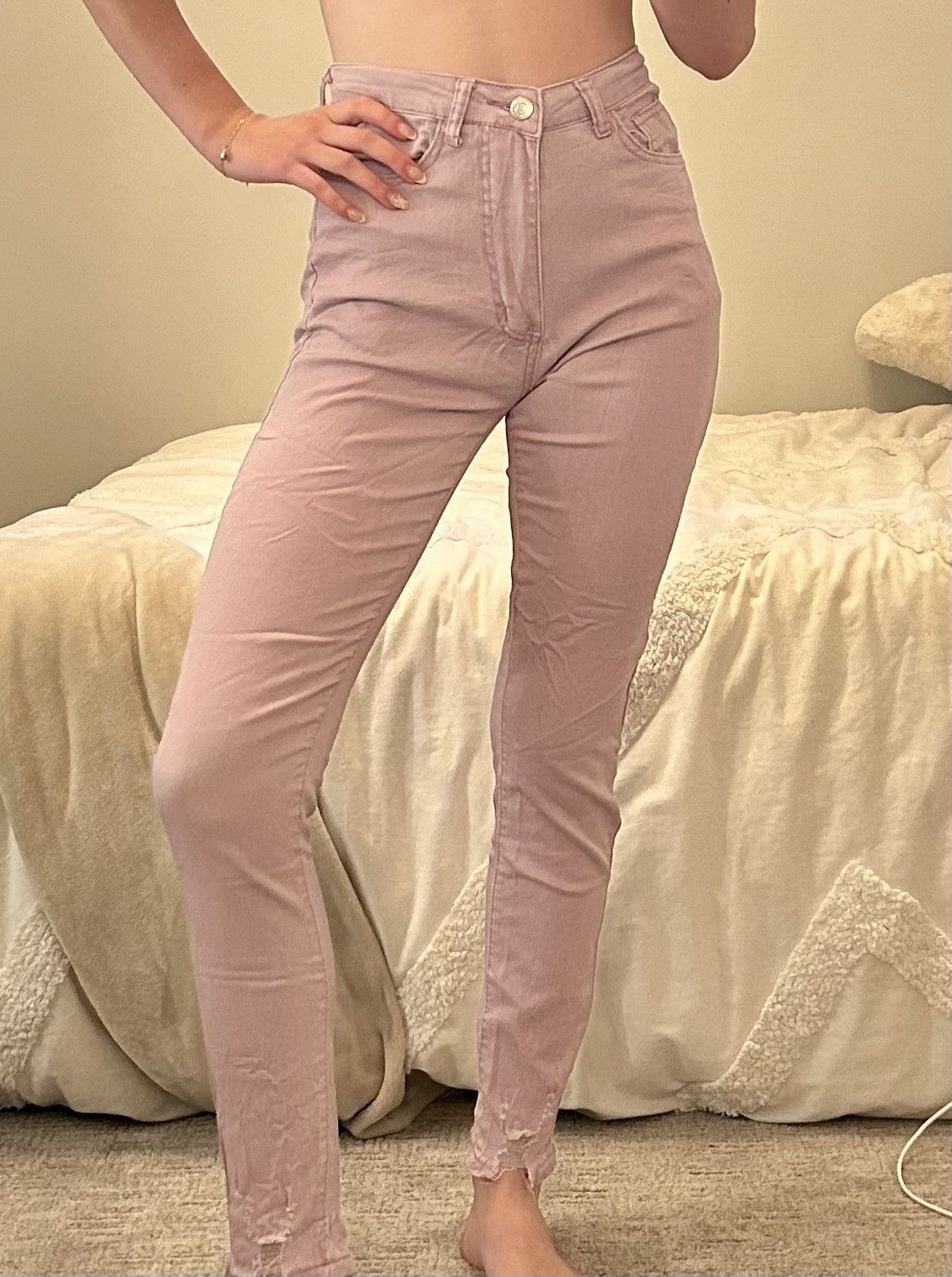 Shein Purple Shein skinny jeans Size 26" / US 2 / IT 38 - 1 Thumbnail
